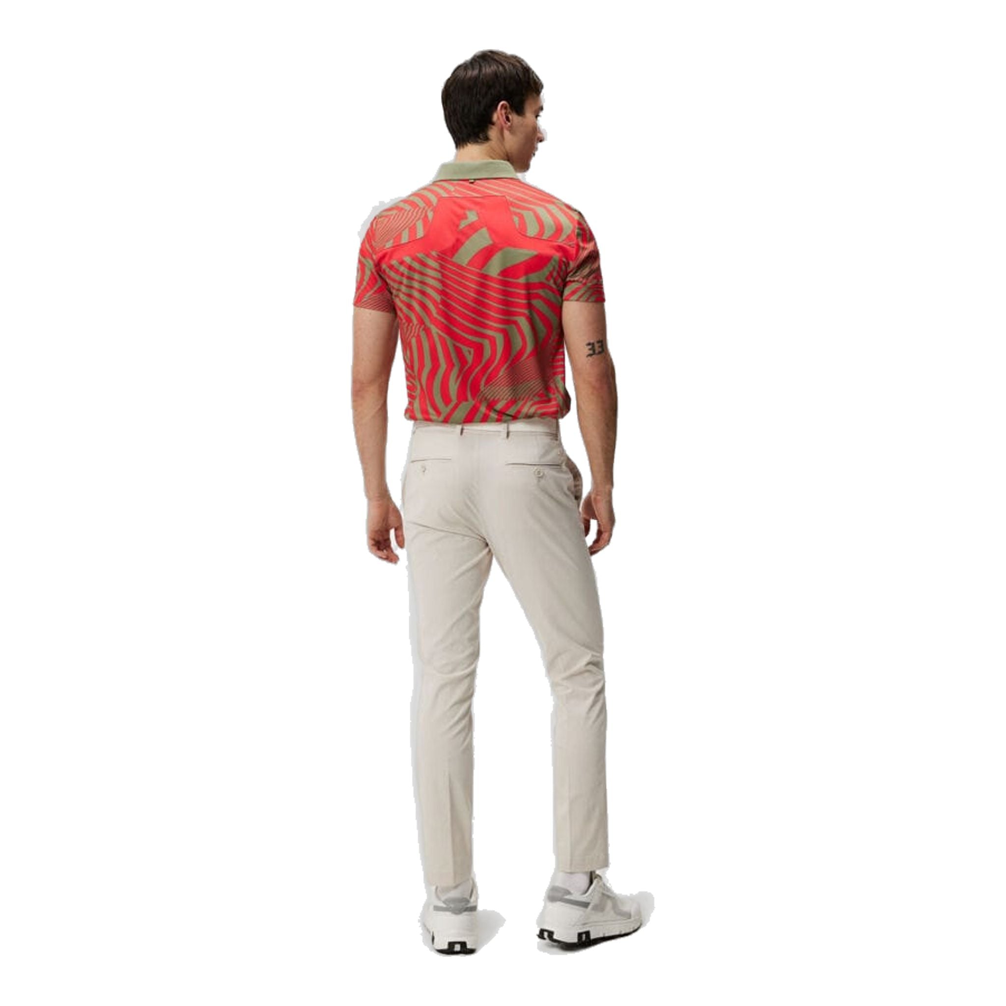 Polo de golf imprimé J. Lindeberg KV Tour pour hommes
