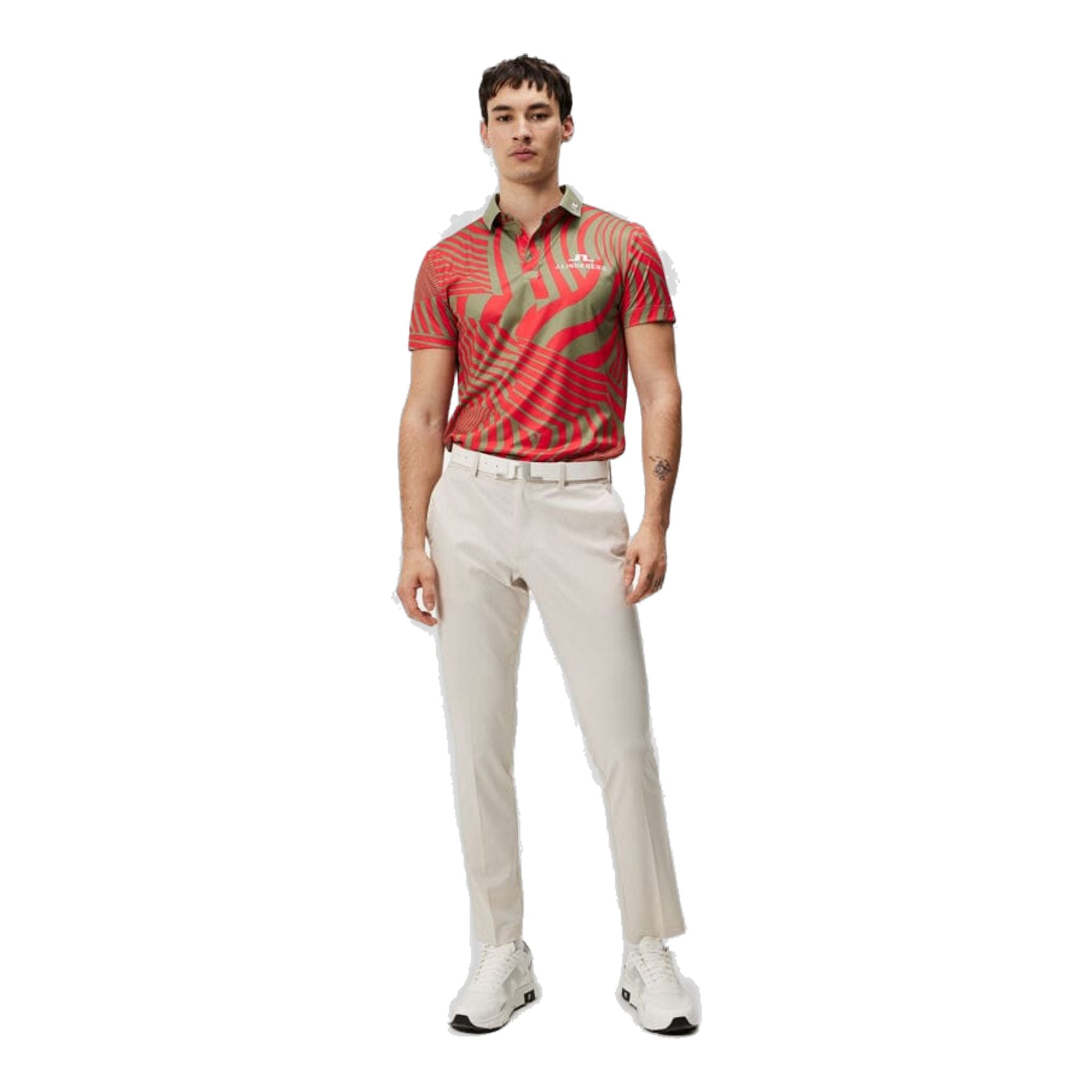 Polo de golf imprimé J. Lindeberg KV Tour pour hommes