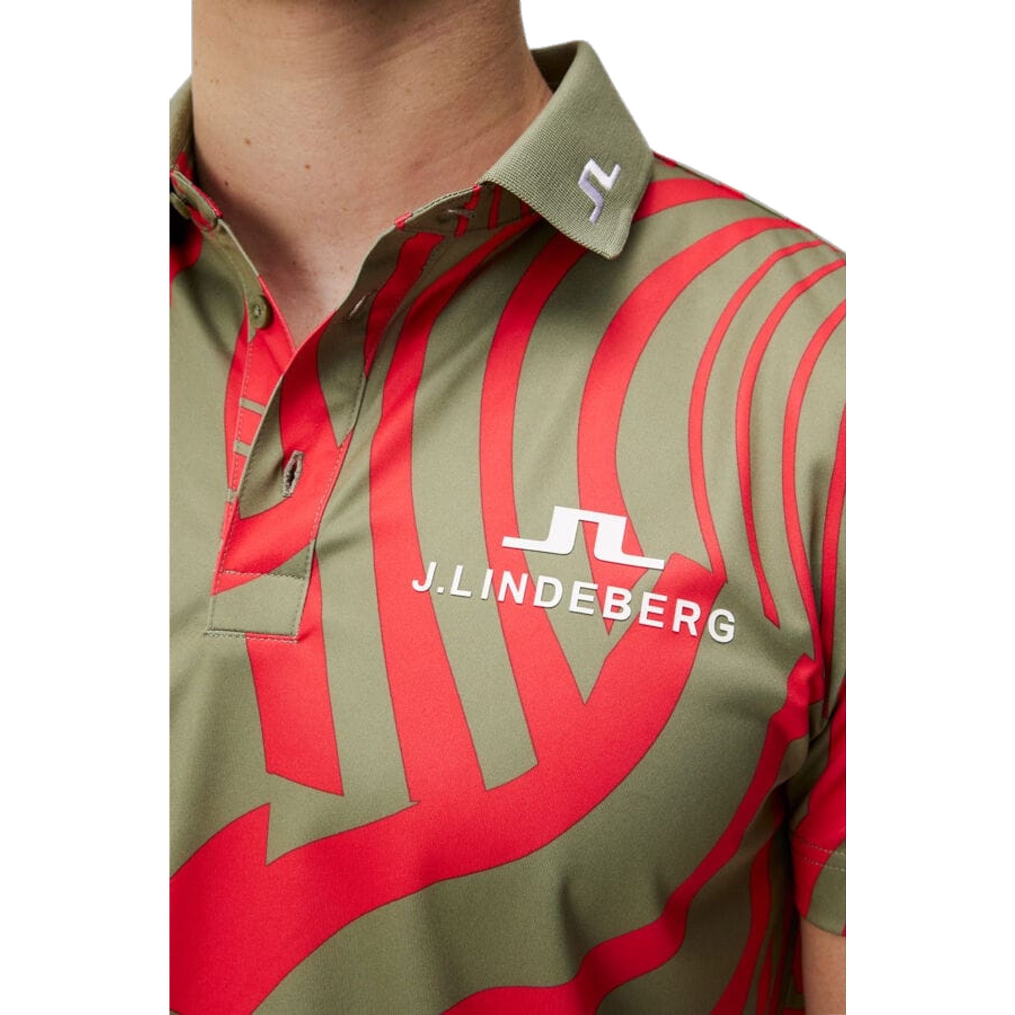 Polo de golf imprimé J. Lindeberg KV Tour pour hommes
