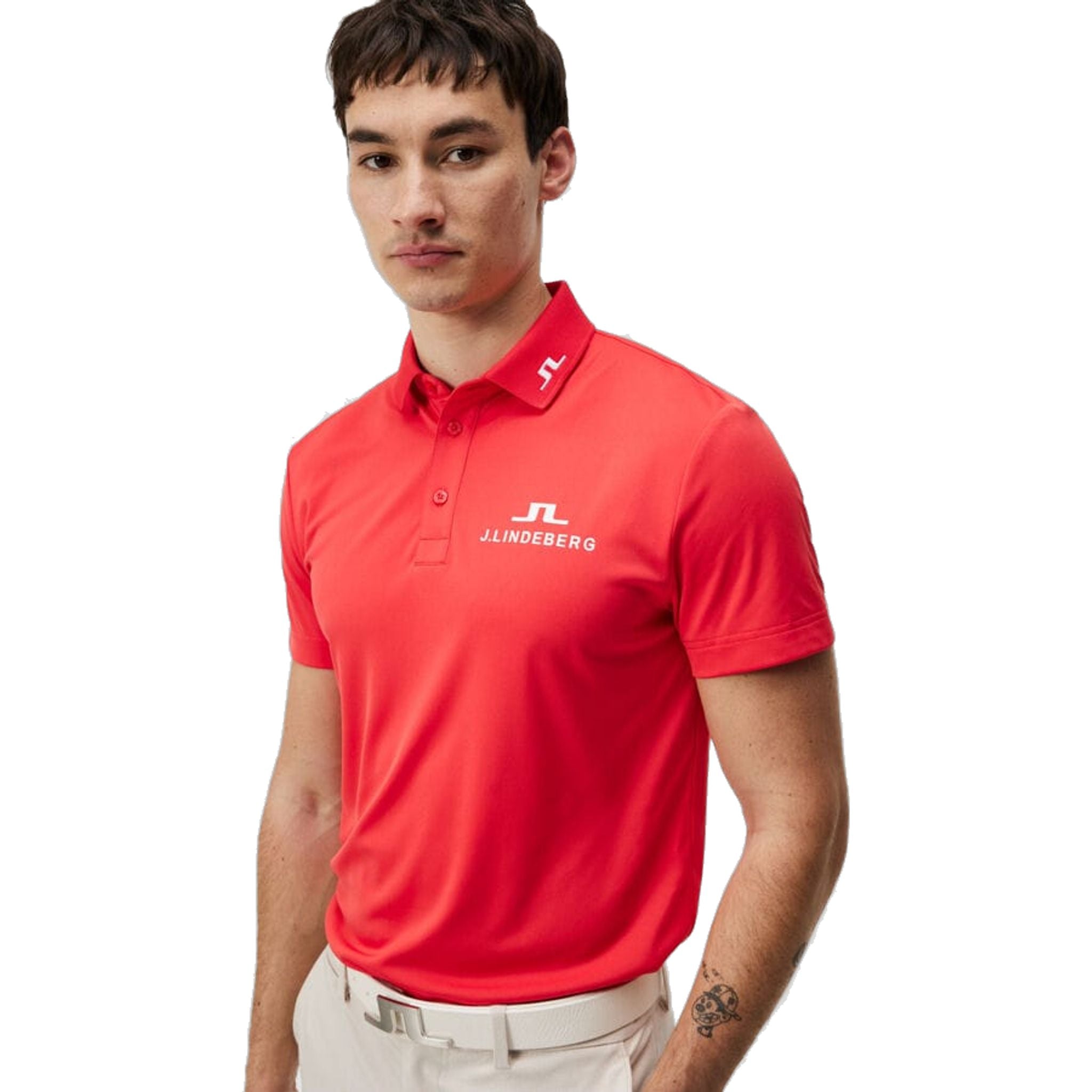 J. Lindeberg KV Tour Solid Polo de golf pour hommes