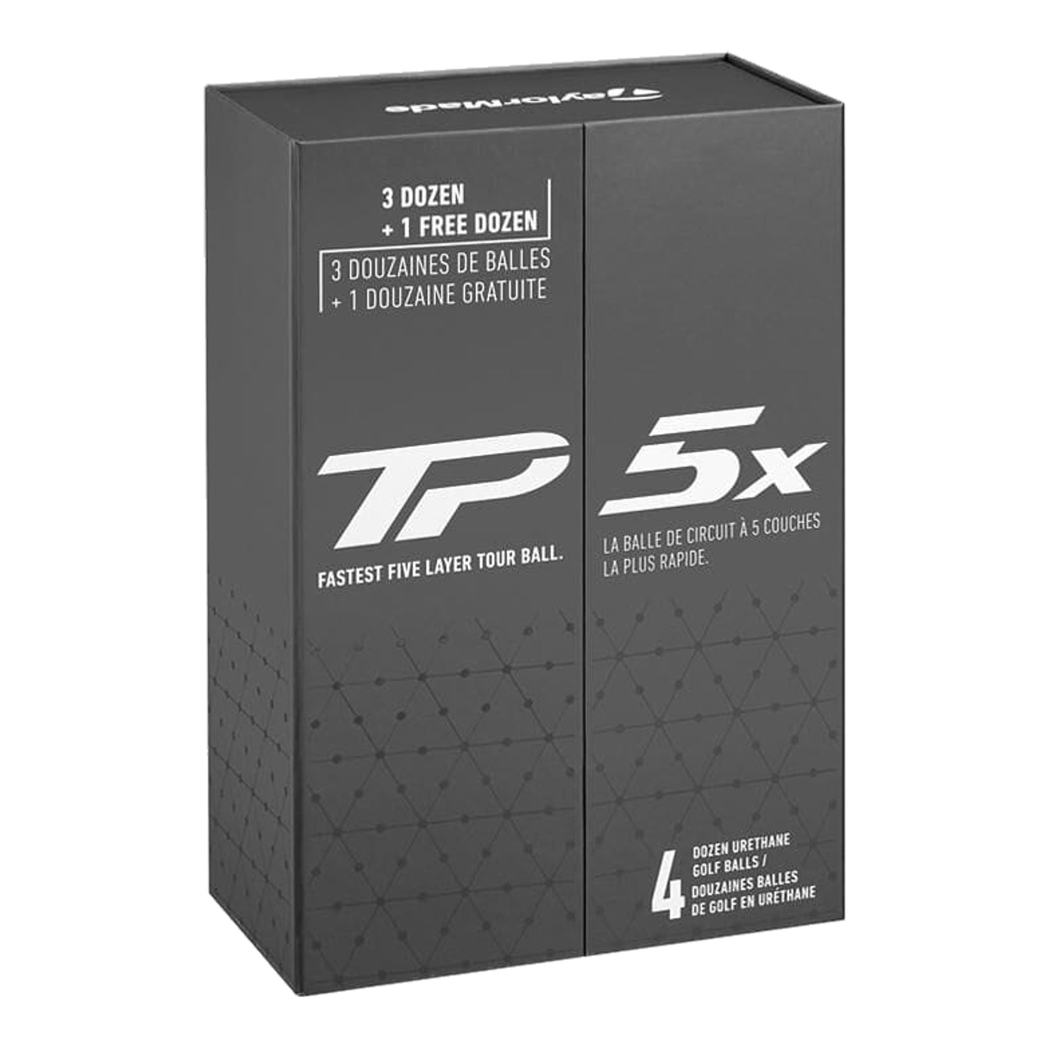 Balles de golf TaylorMade TP5x 3+1 (boîte de 48 pièces)