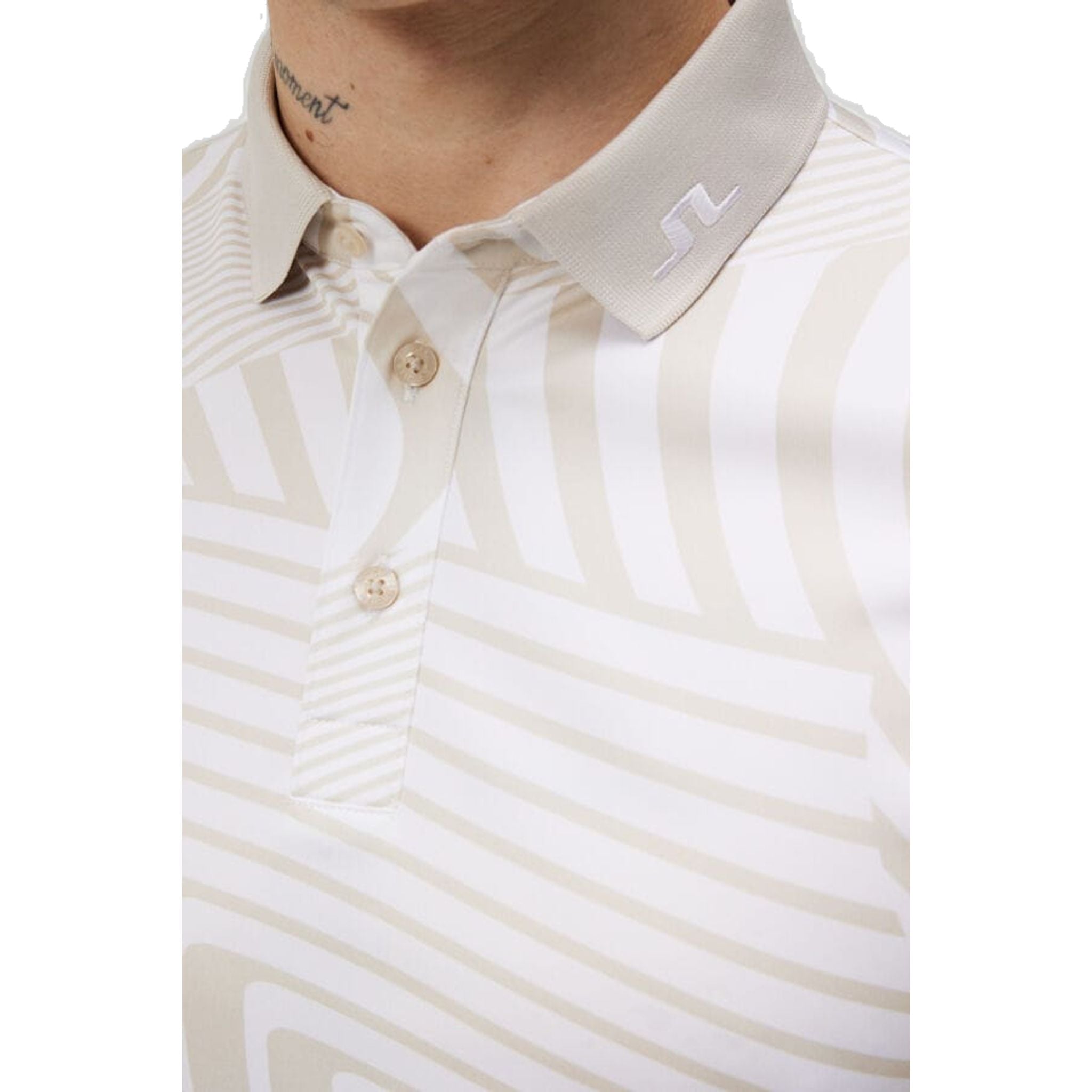 J. Lindeberg Tour Tech Reg Fit Polo imprimé hommes