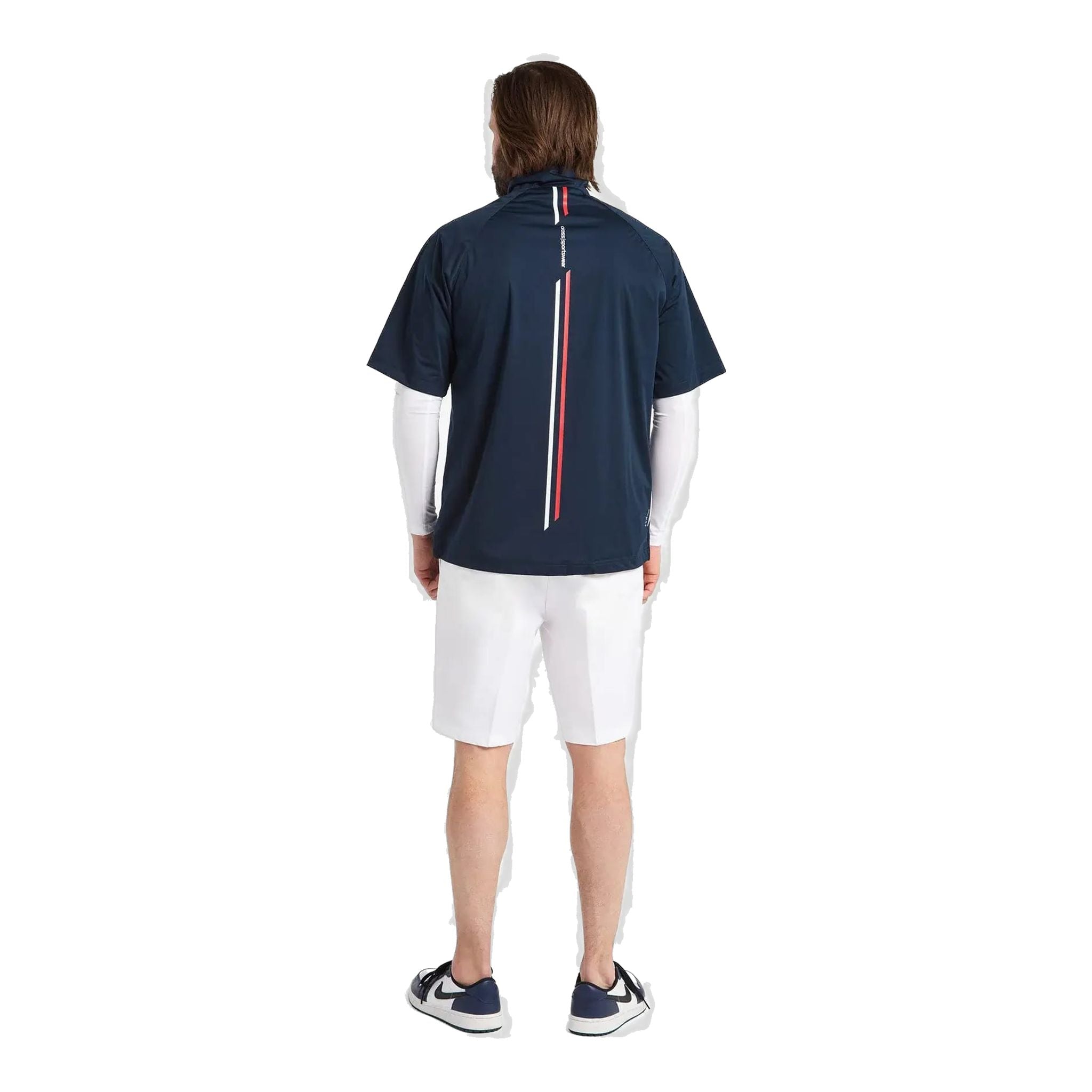 Pull coupe-vent à manches courtes Cross Sportswear pour homme