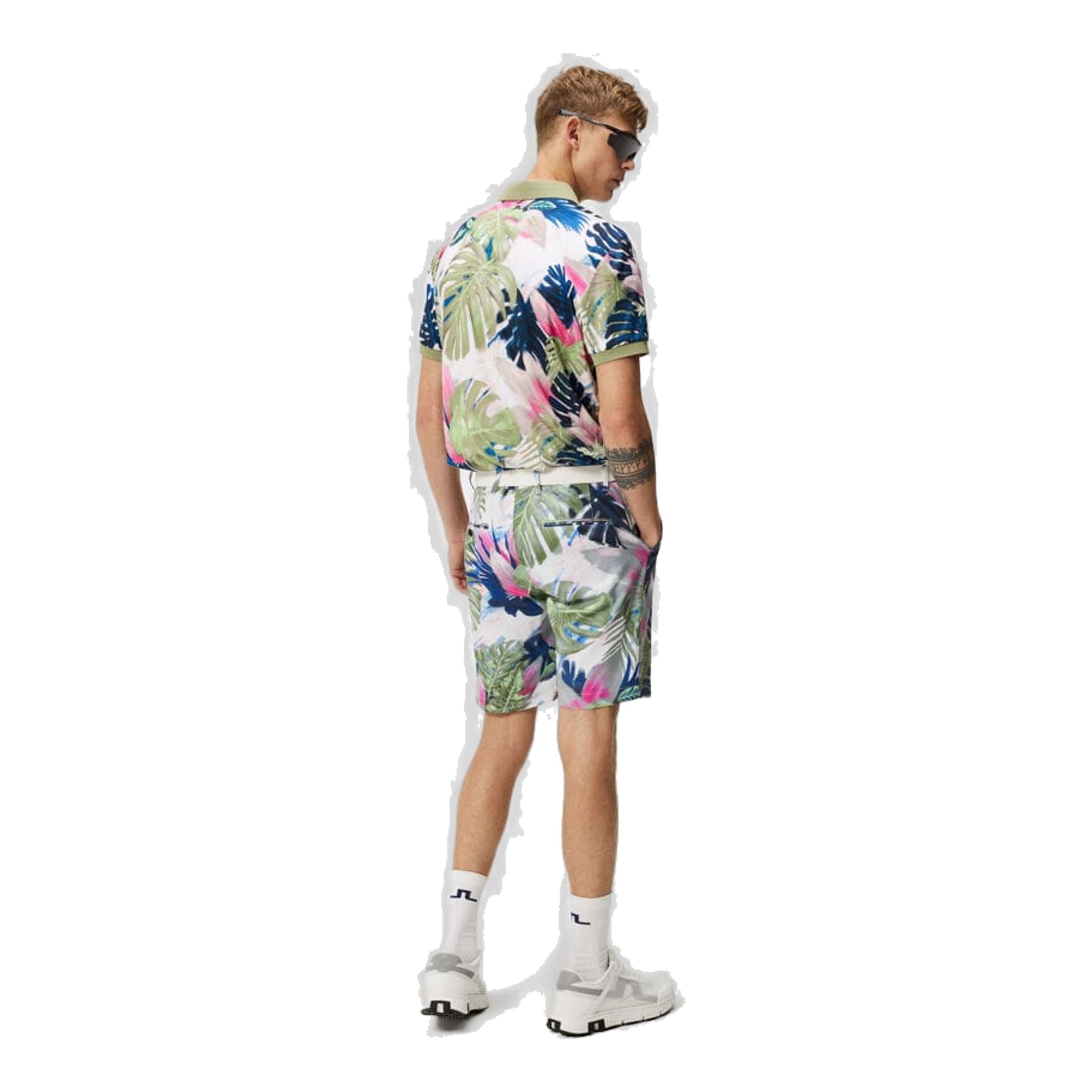 J. Lindeberg Tour Tech Reg Fit Print Polo Herren