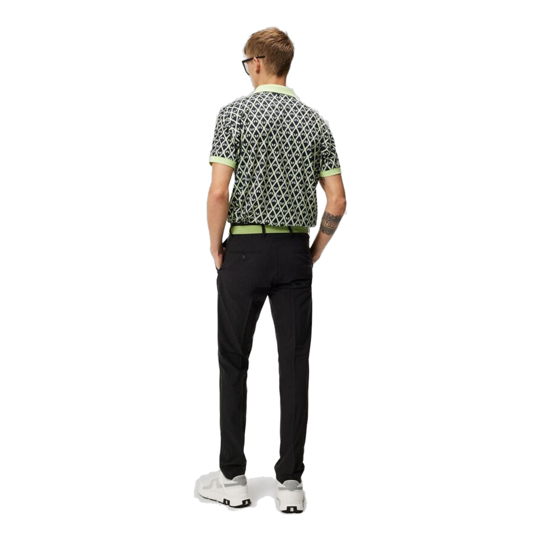 J. Lindeberg Tour Tech Reg Fit Polo imprimé hommes