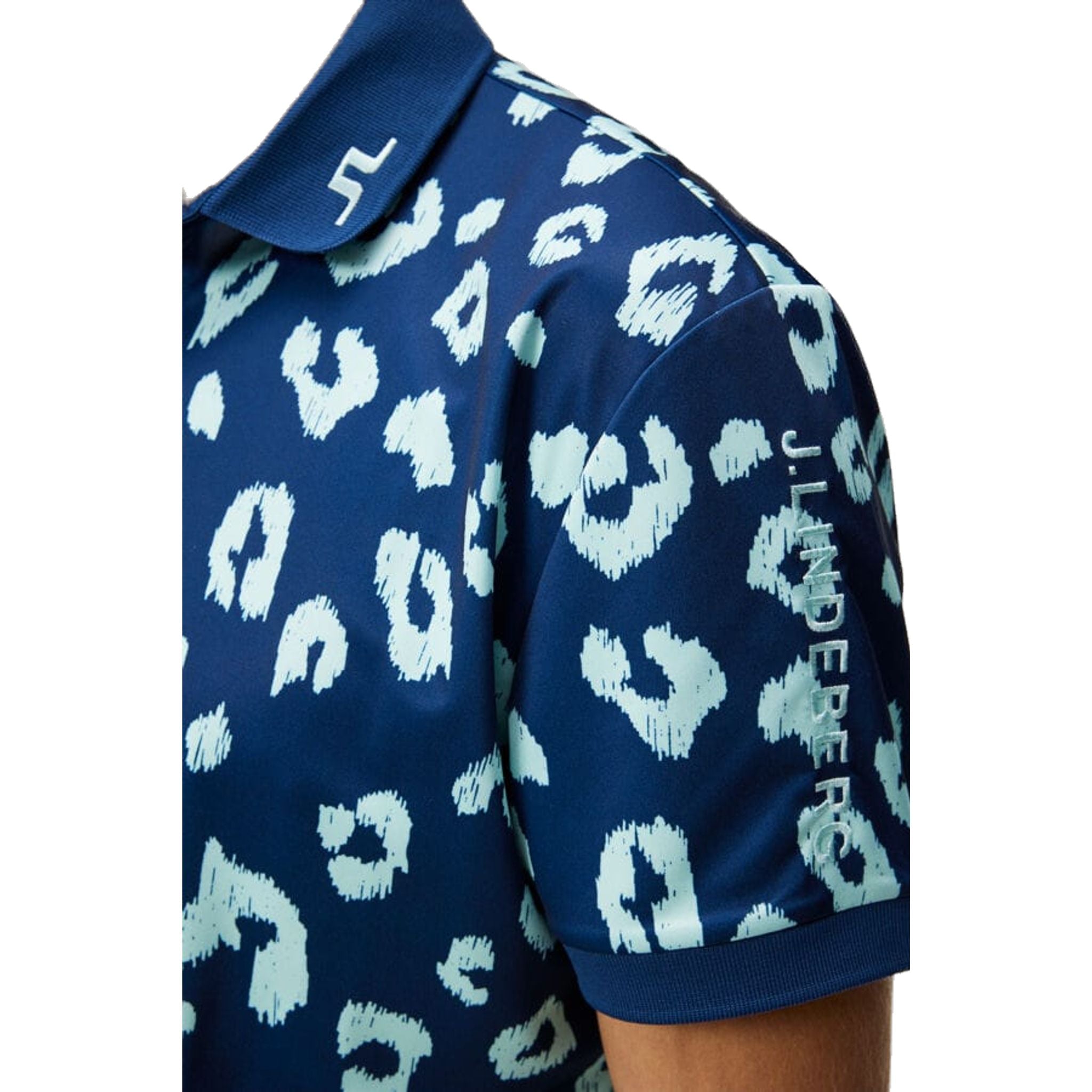 J. Lindeberg Tour Tech Reg Fit Polo imprimé hommes