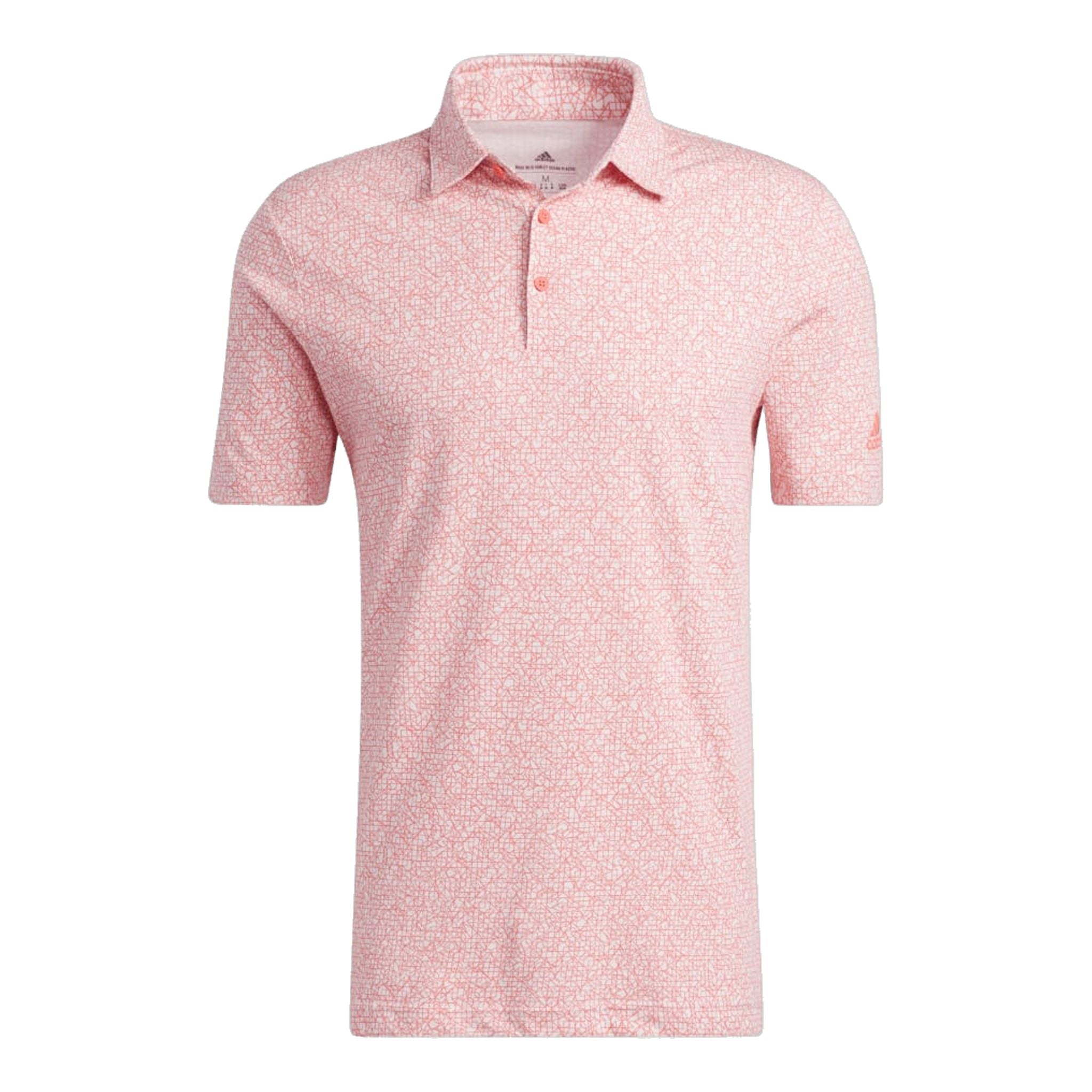 Polo de golf Adidas à imprimé abstrait pour homme