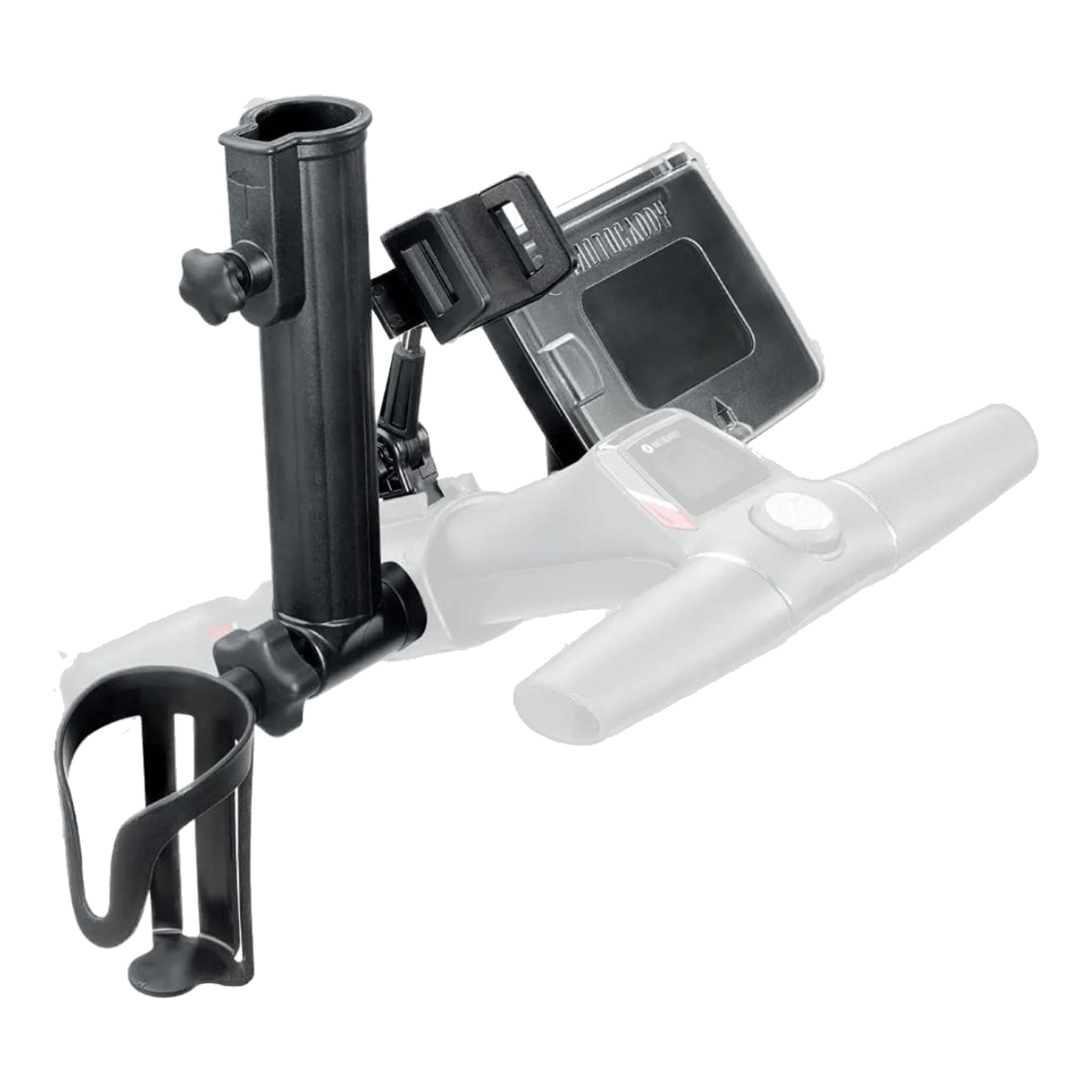 Pack d'accessoires Motocaddy (support GPS/smartphone, porte-parapluie, porte-gobelet)