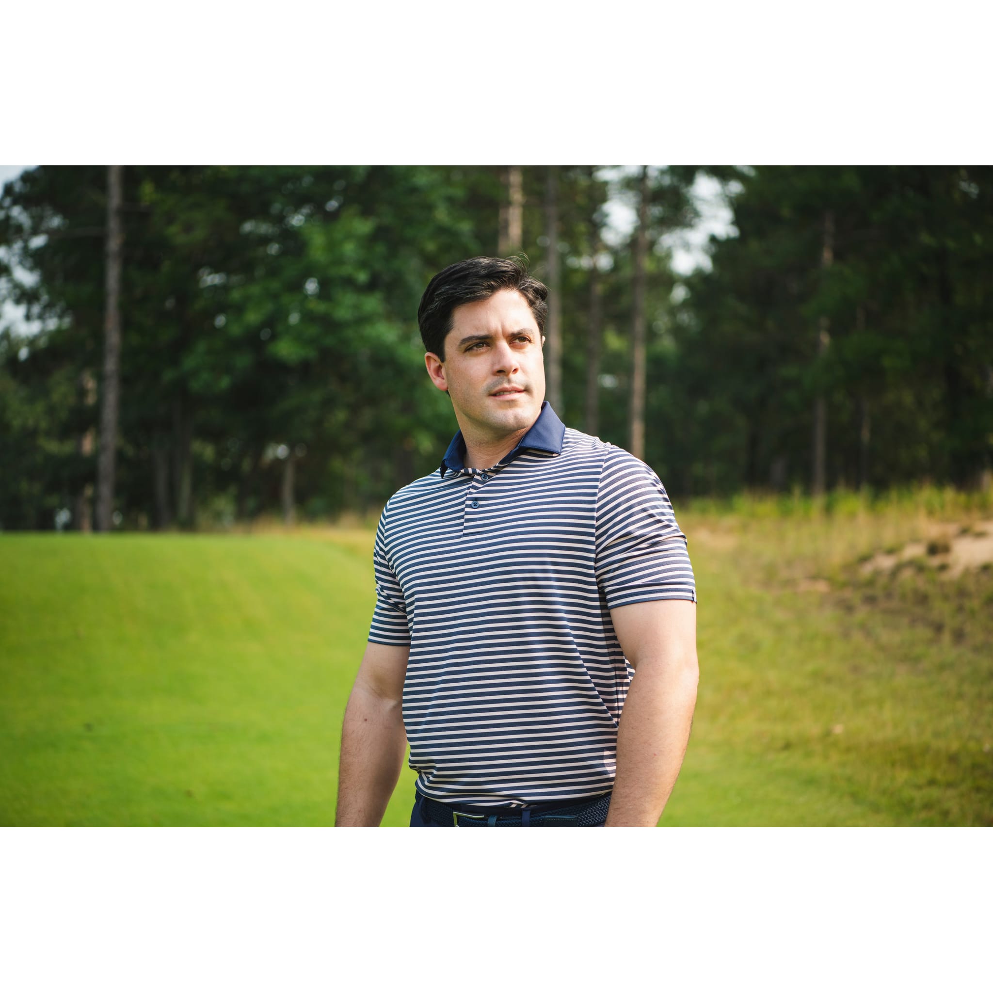 Kjus Luis Multi Stripe S/S polo de golf hommes