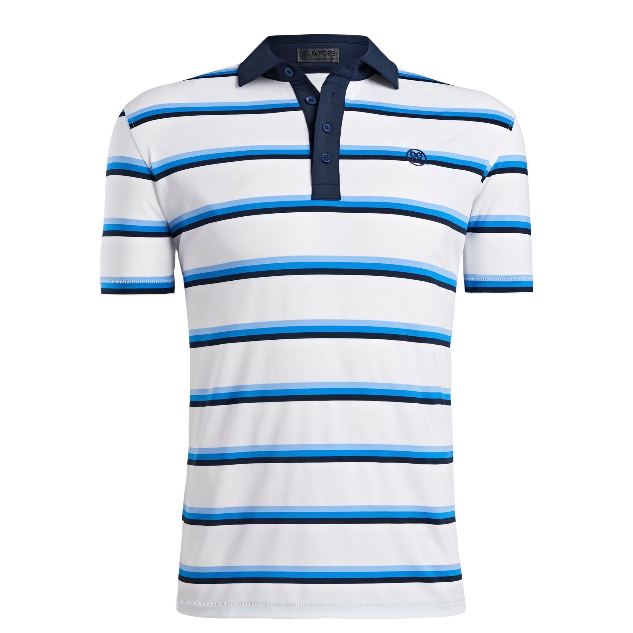 Polo de golf rayé en fil teint GFORE pour homme