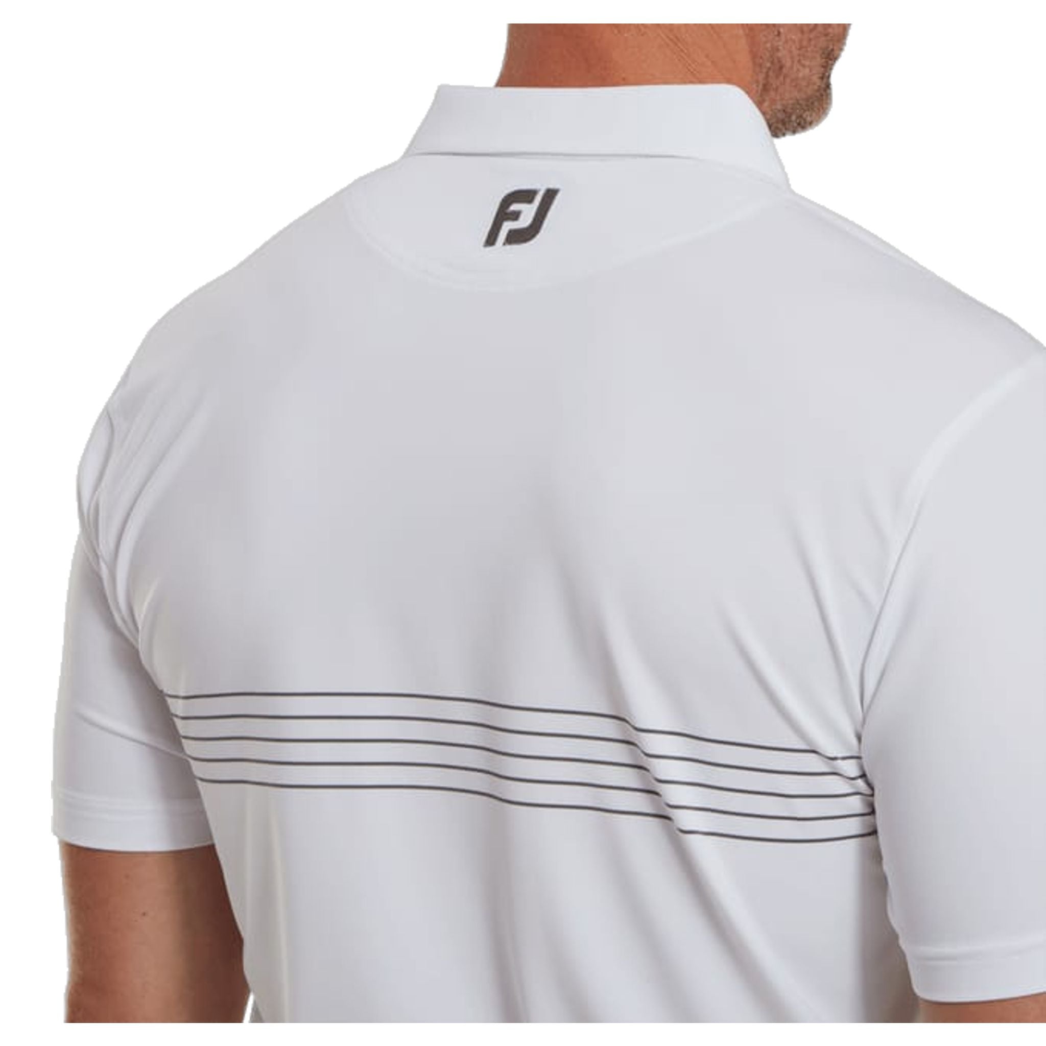 Polo Footjoy Engineered Lisle à fines rayures pour homme