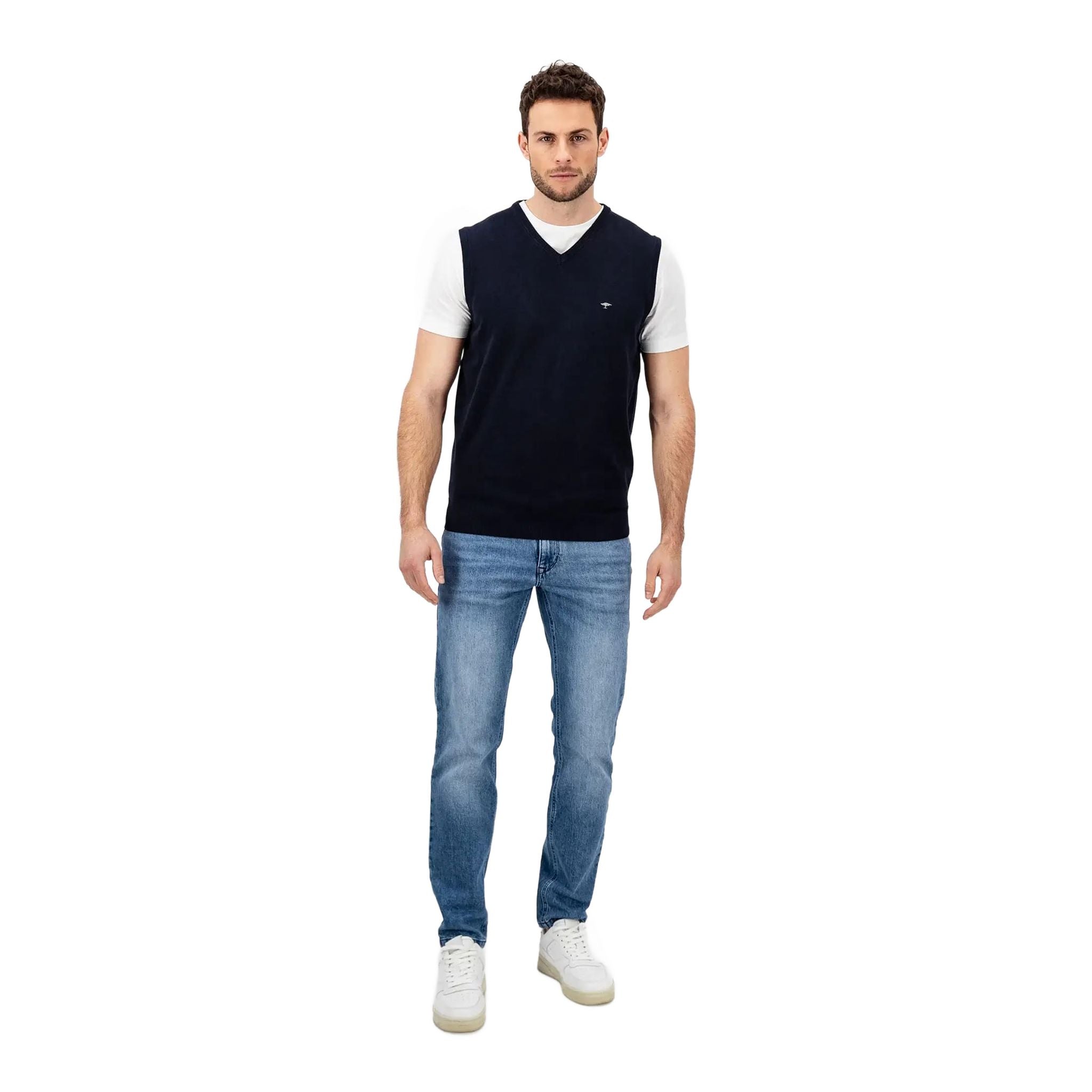 Gilet sans manches à col en V Fynch Hatton pour homme