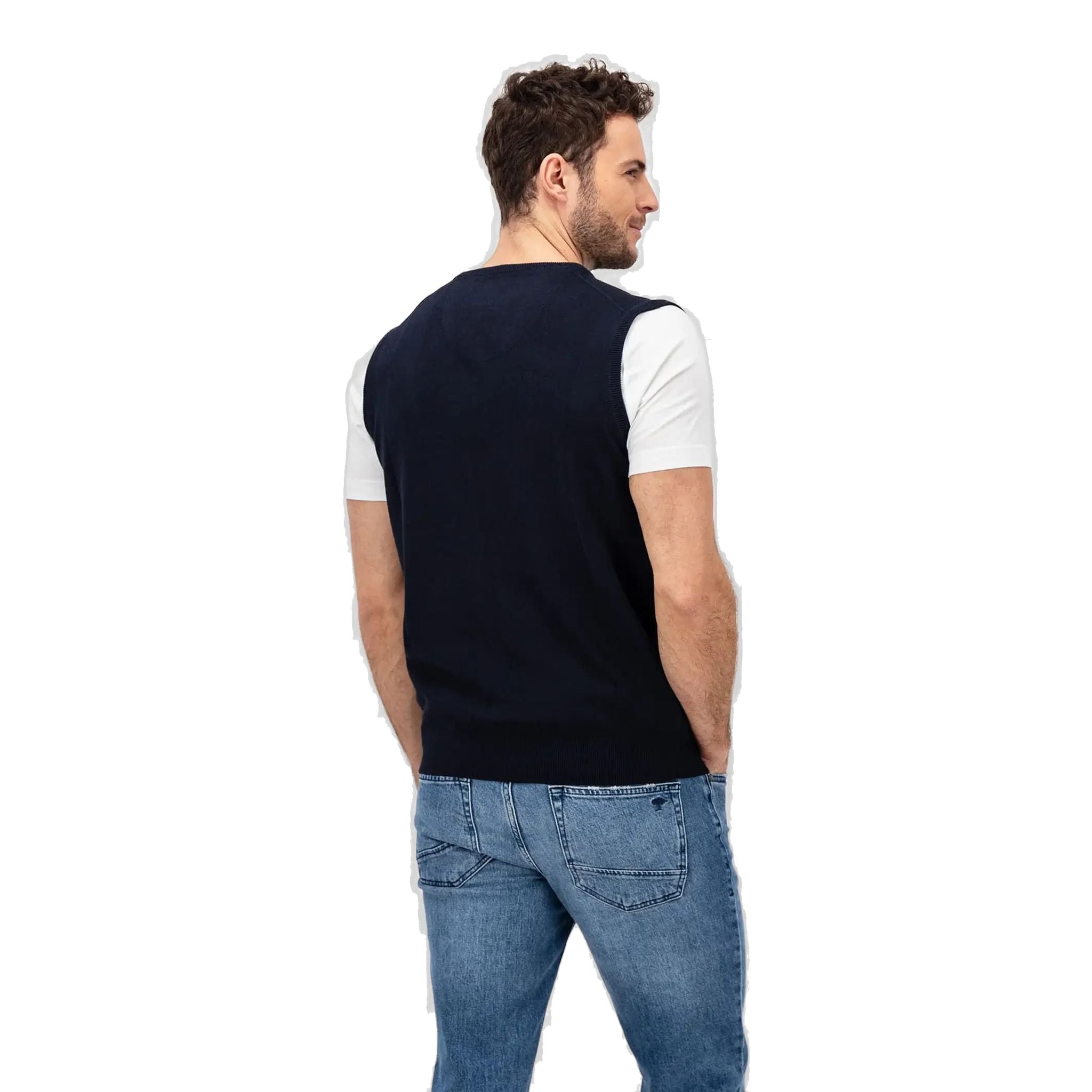 Gilet sans manches à col en V Fynch Hatton pour homme