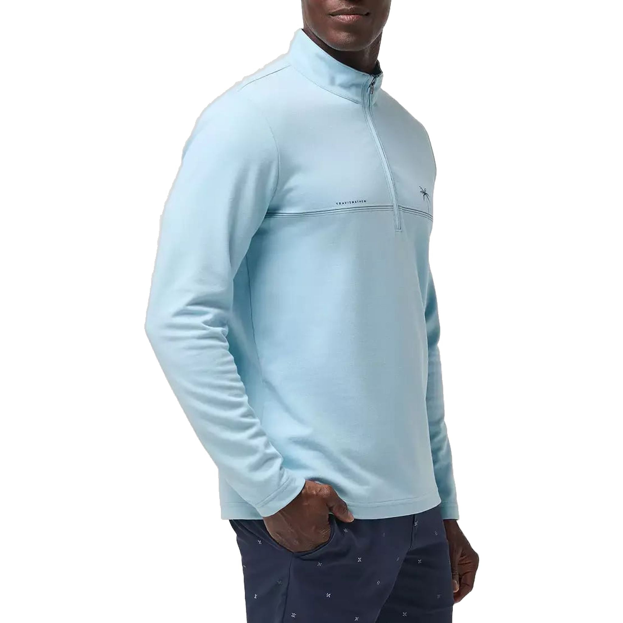 Pull-over Travis Mathew CS amélioré à fermeture éclair 1/4 pour homme