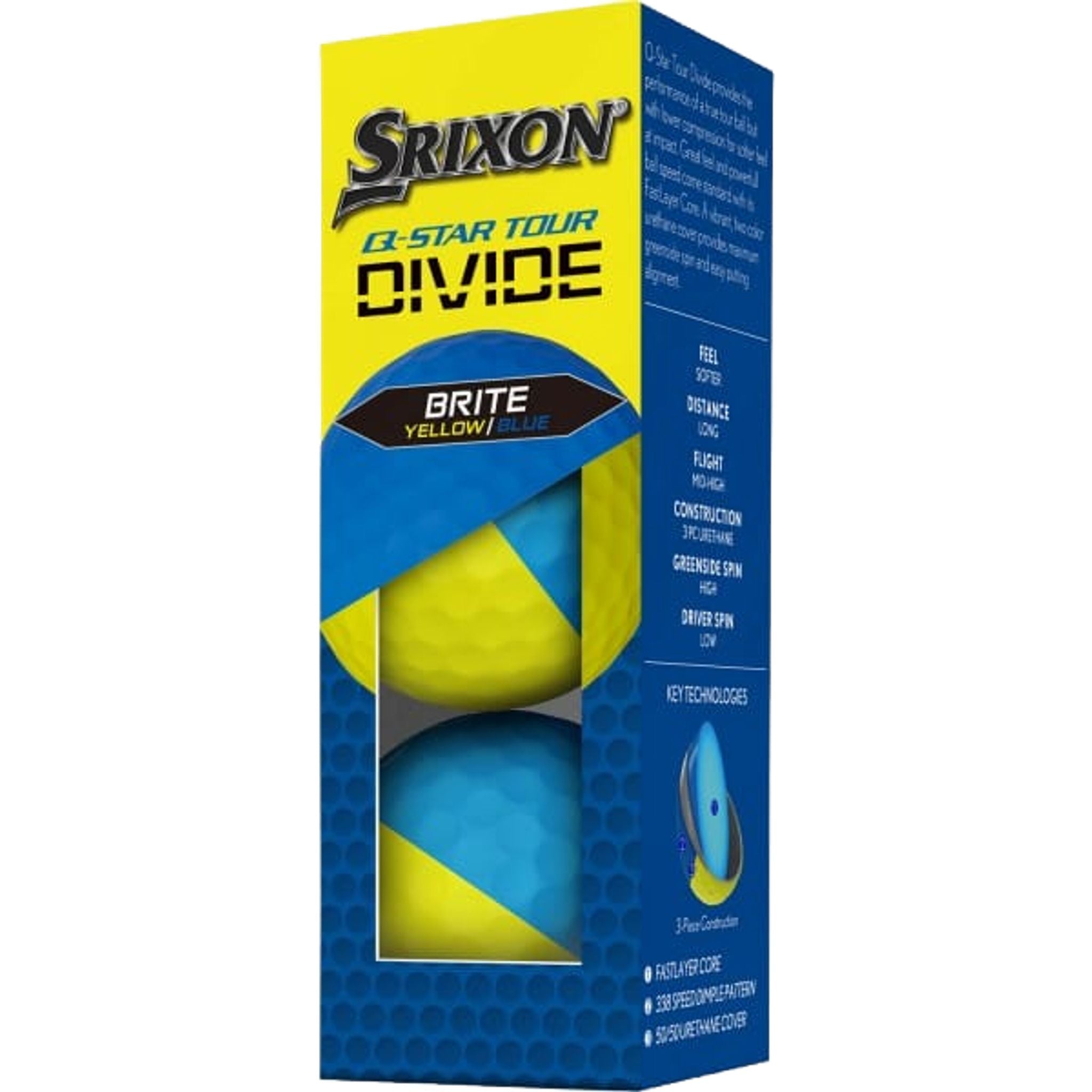 Balles de golf Srixon Q-Star Tour Divide 2