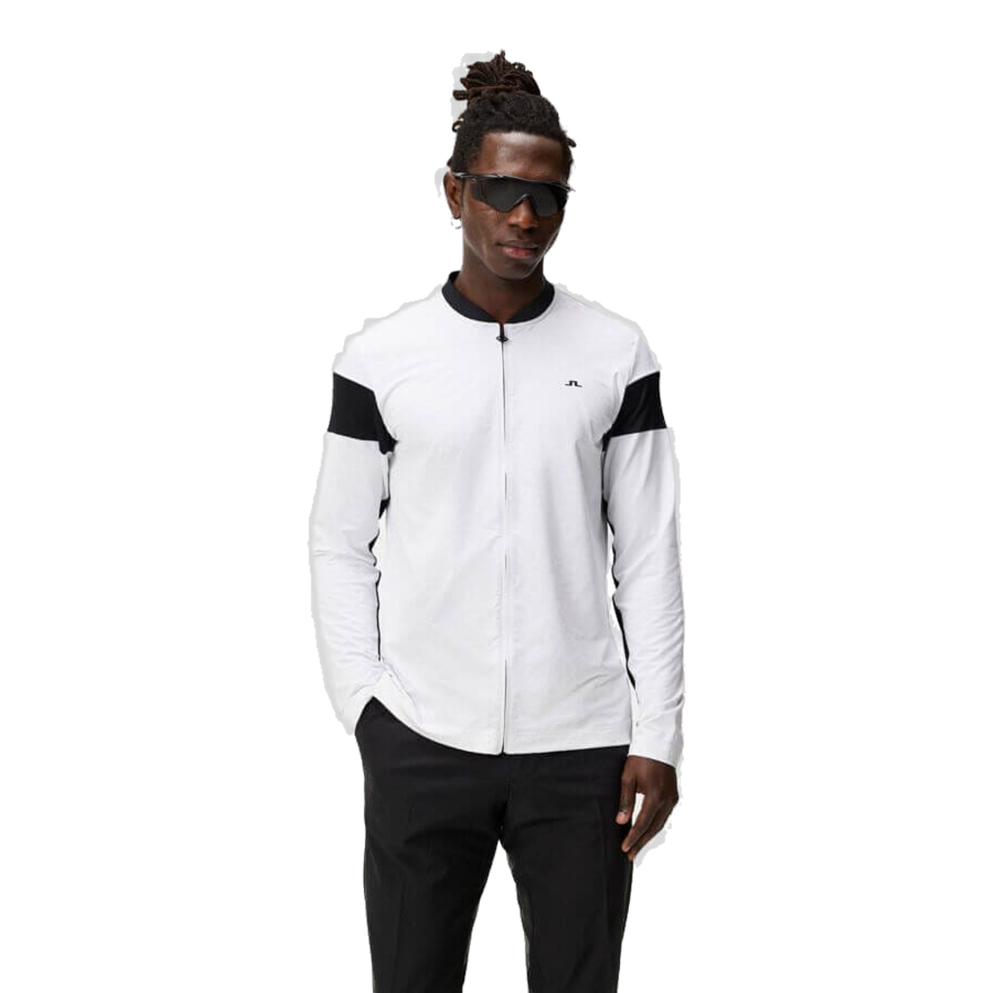 J. Lindeberg M Charles Zip Midlayer Blanc Homme