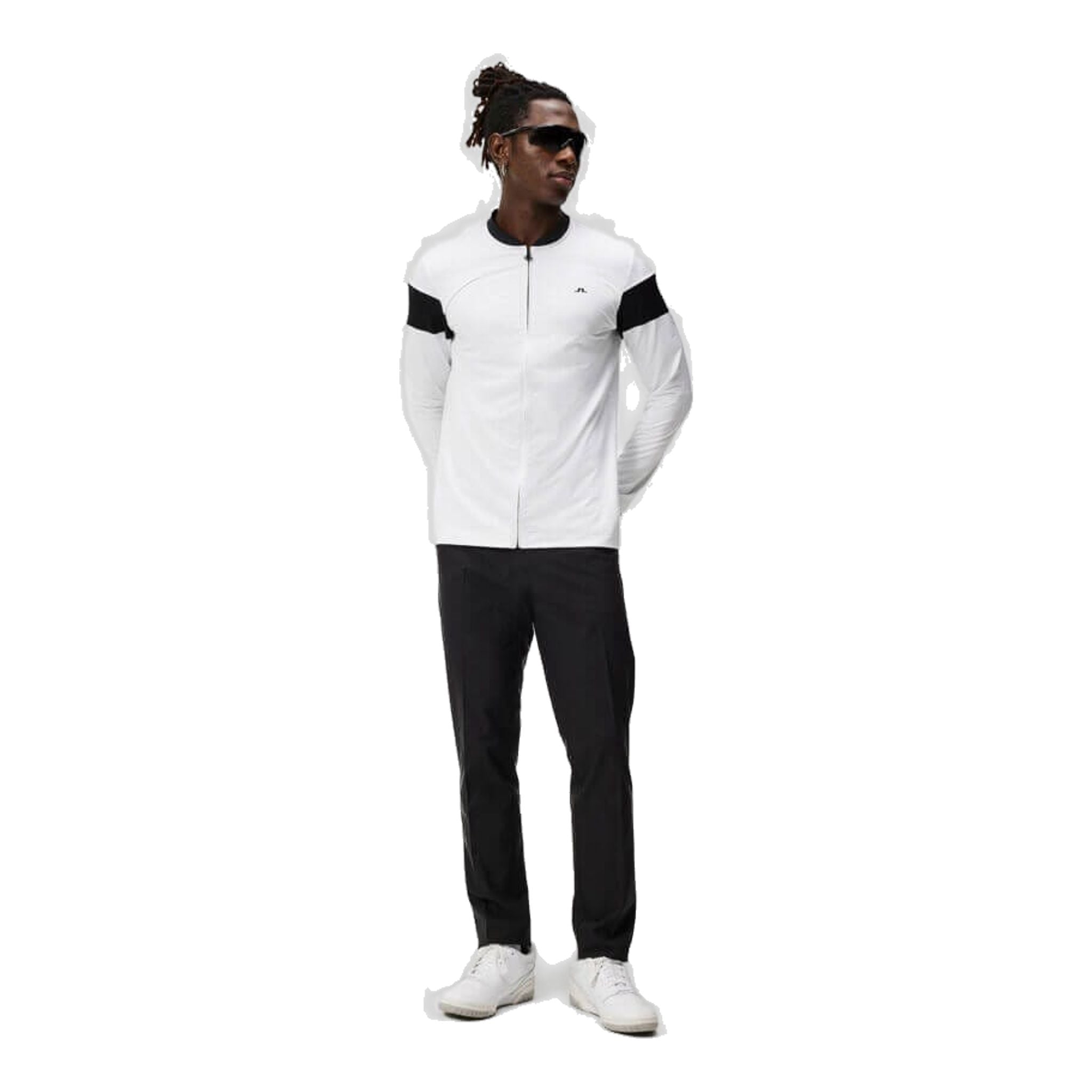 J. Lindeberg M Charles Zip Midlayer Blanc Homme