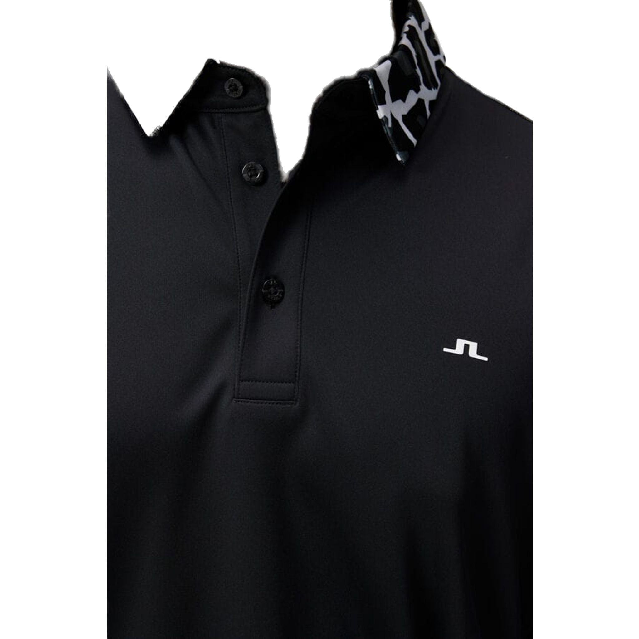 J. Lindeberg M Chapin Regular Polo Schwarz Herren