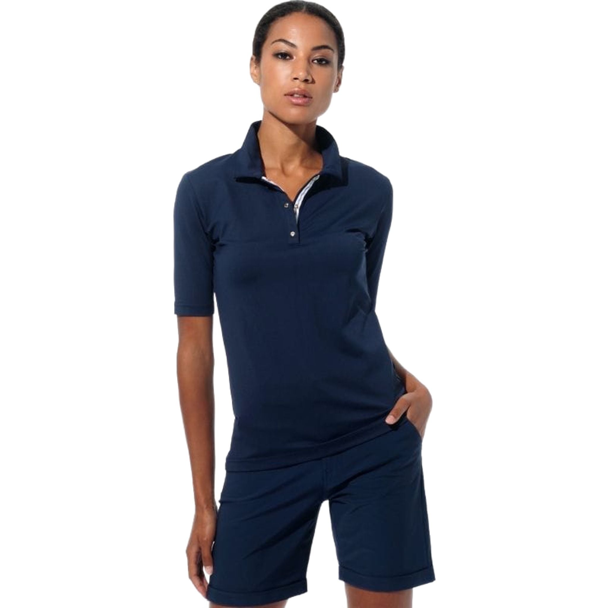 Polo MDC Sportswear W SL Merlyn bleu marine pour femme