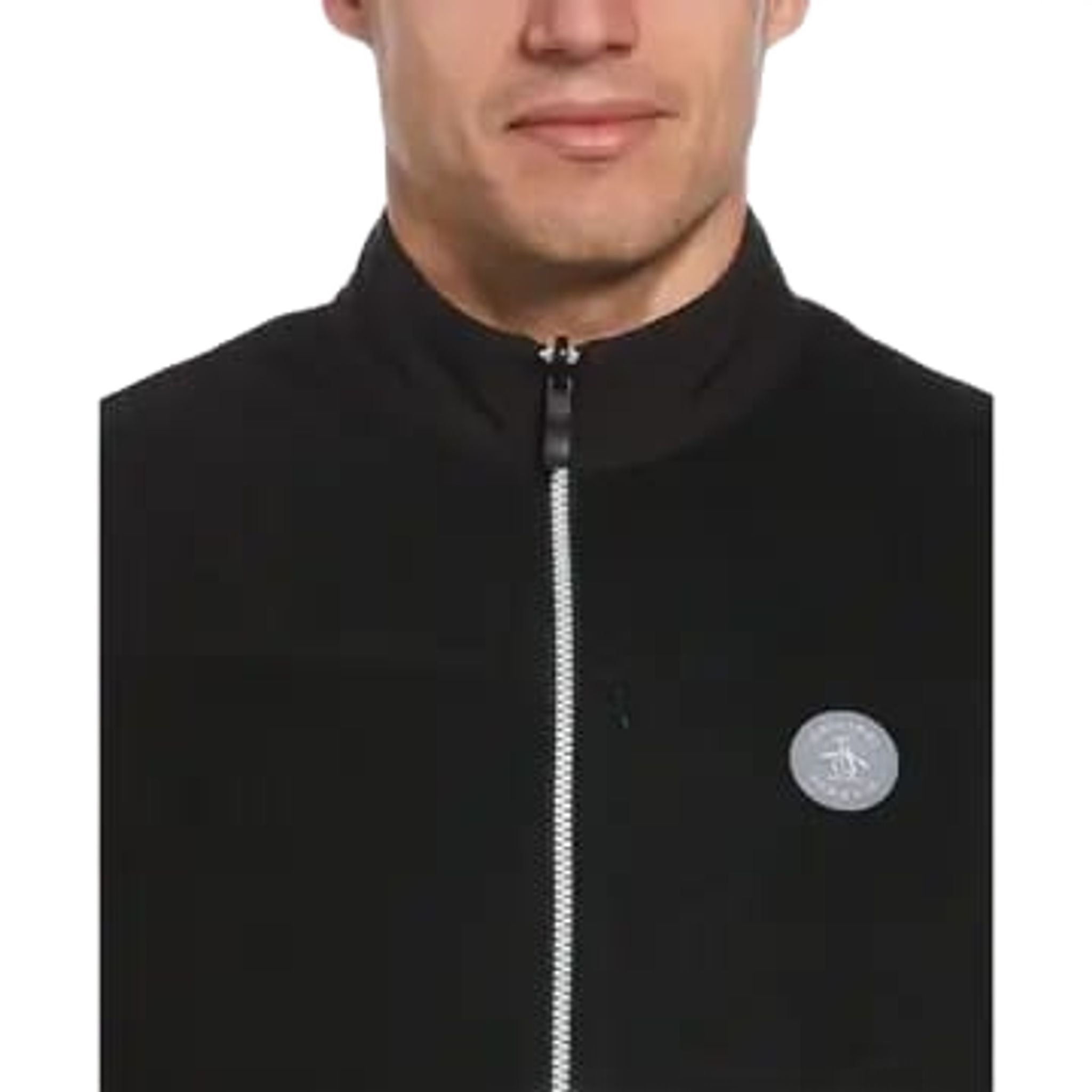 Gilet Original Penguin à fermeture éclair intégrale, en caviar, pour homme, taille XL