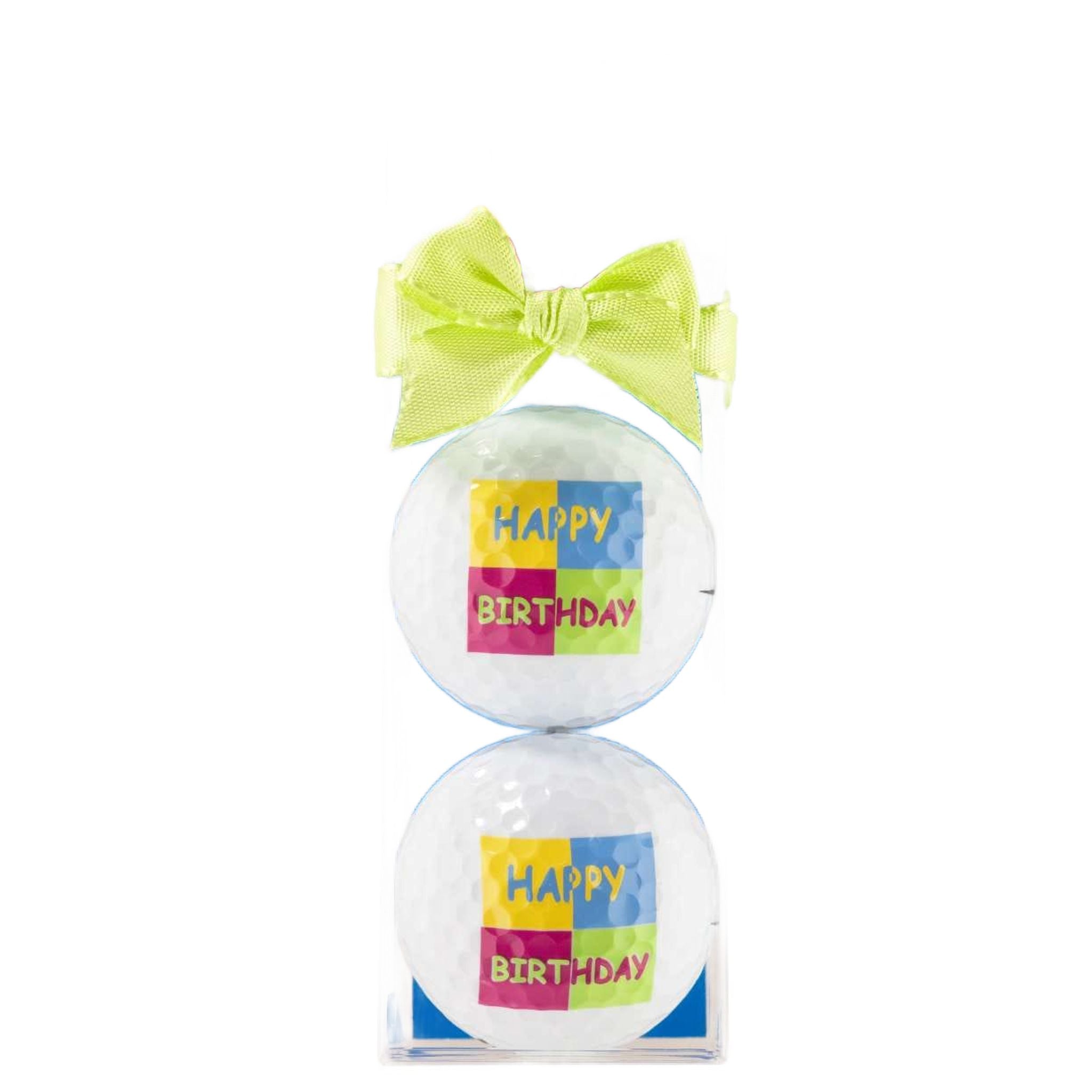 Sportiques Golf Cadeaux Joyeux Anniversaire Carré (3 balles)