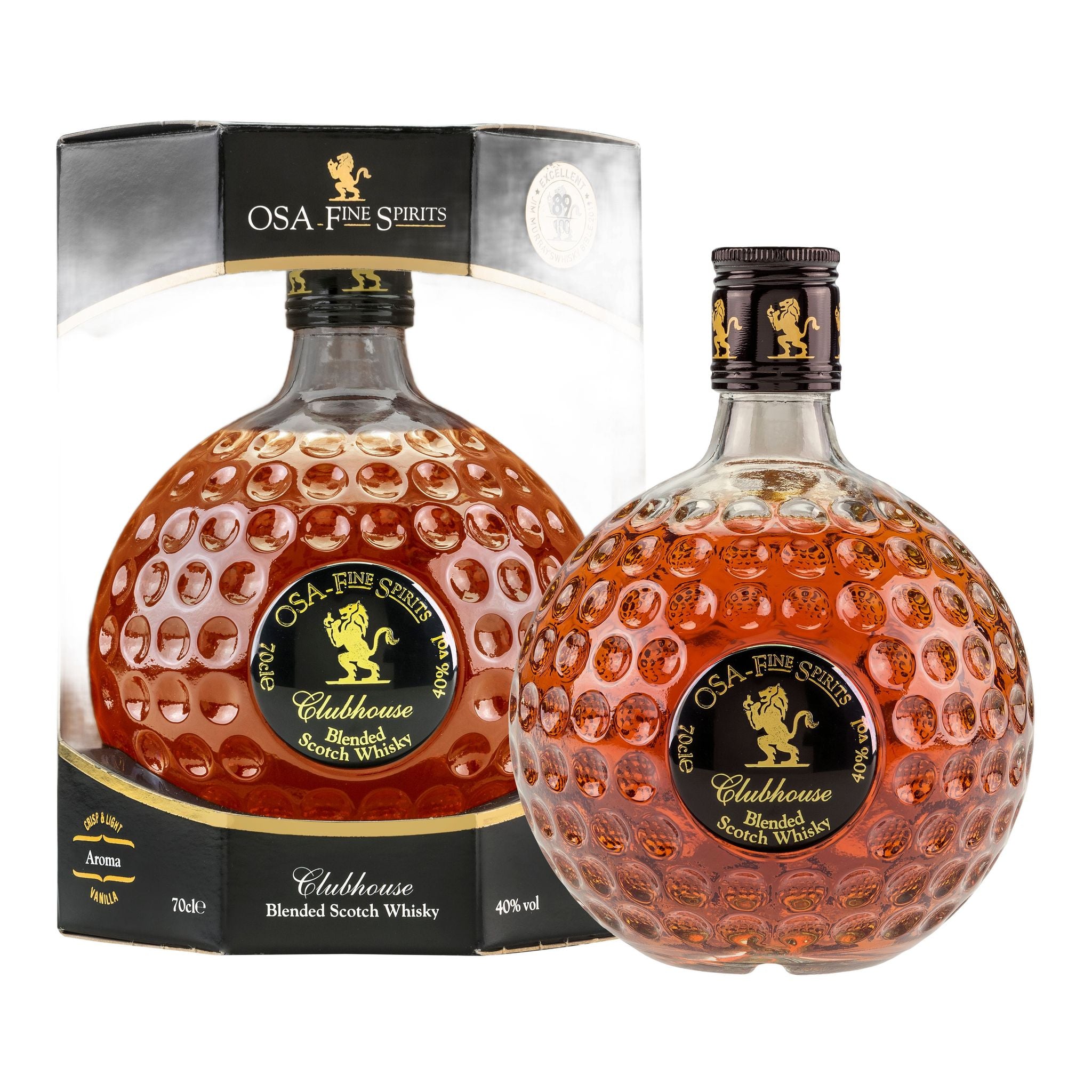 Sportiques Golf Gifts Scotch Whisky Golf Ball Bottle 40% Vol (0.7L)