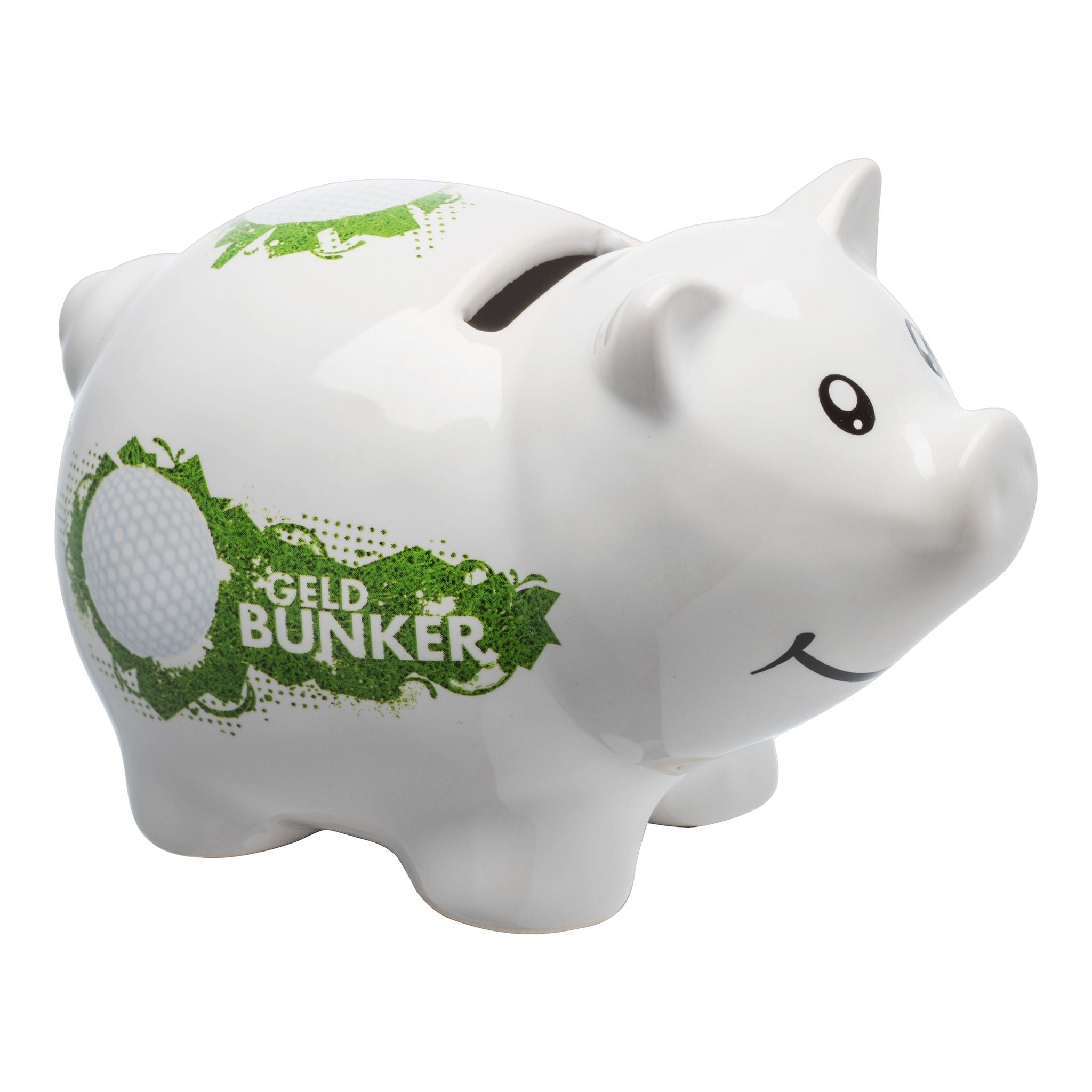 Cadeaux de golf sportifs Tirelire en porcelaine Bunker à argent