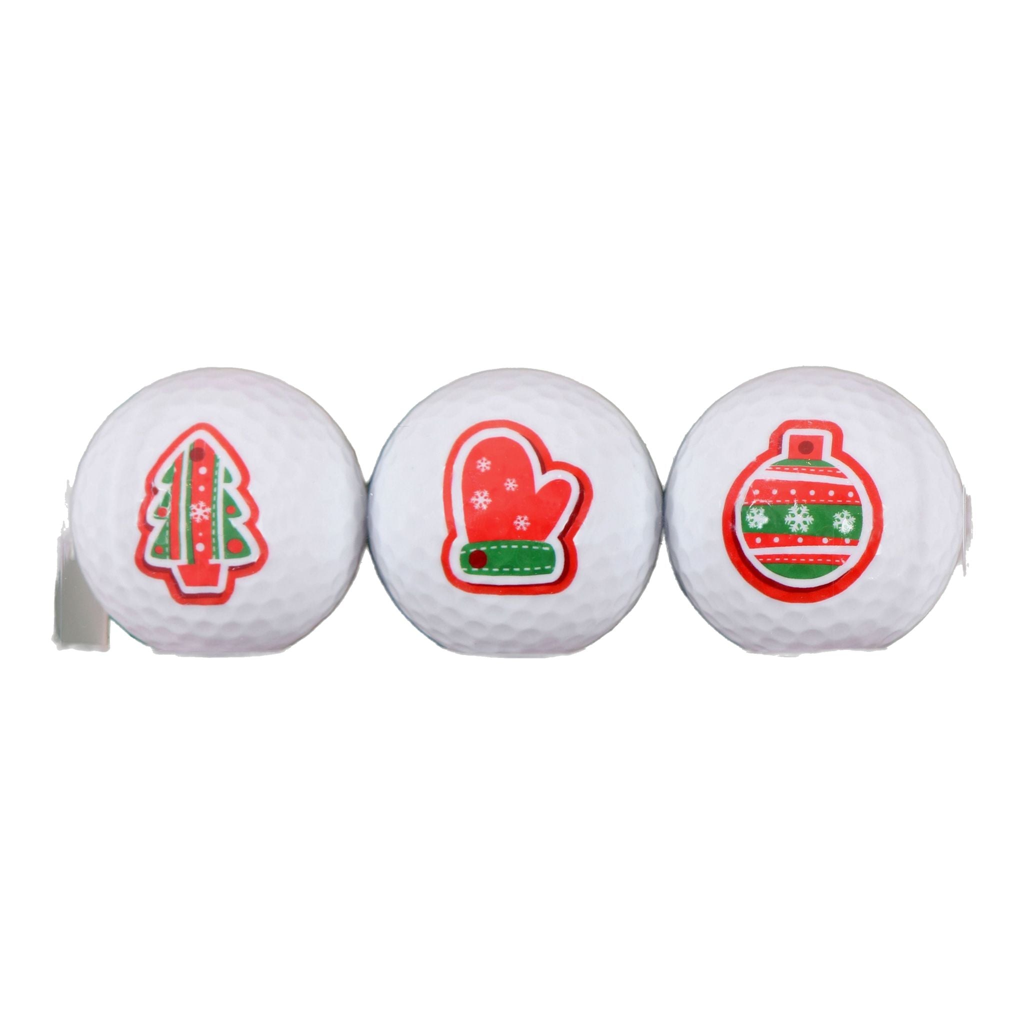 Sportiques Golf Gifts Christmas Tree Glove Ball (3 balles)