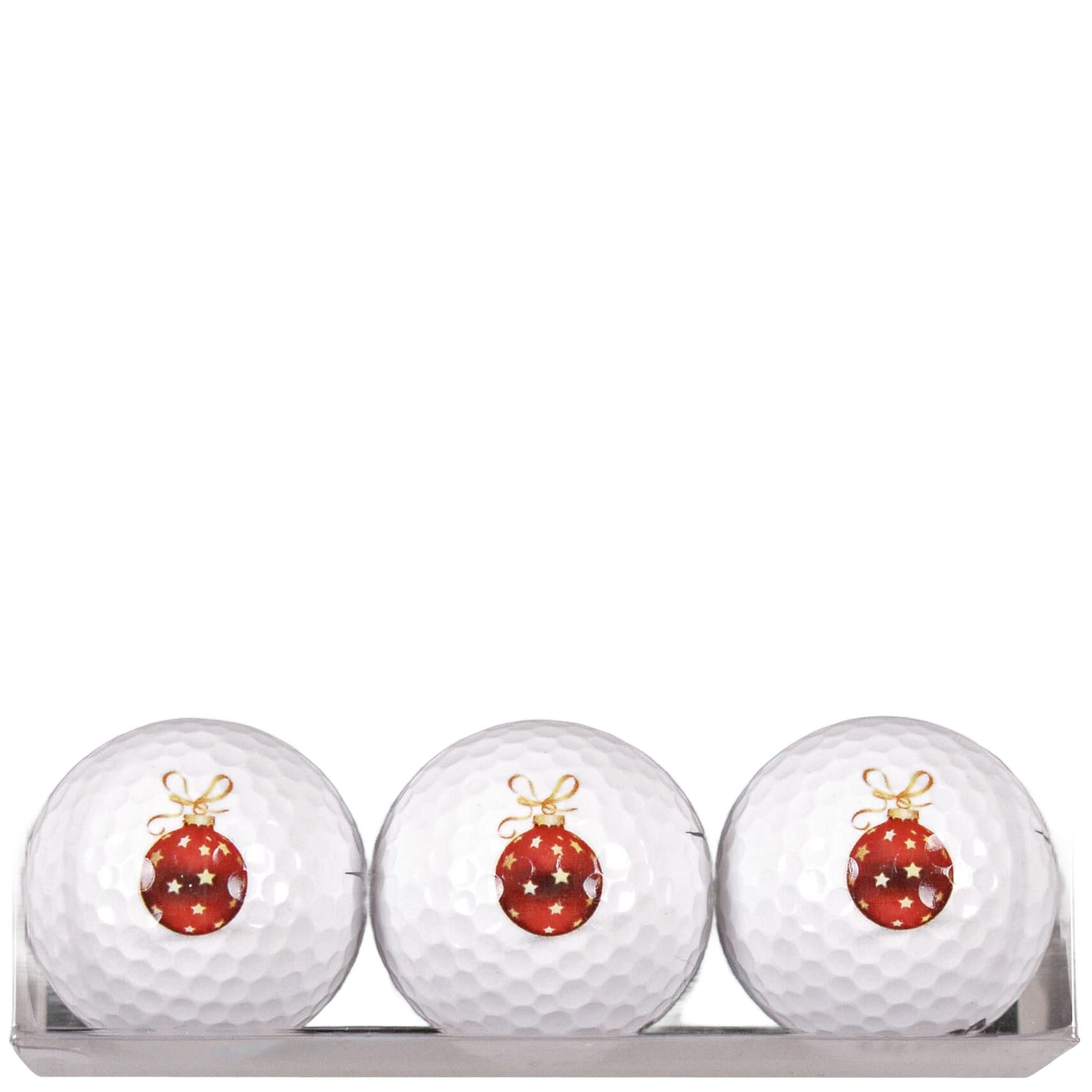 Boules de Noël Sportiques Golf Gifts (3 balles)