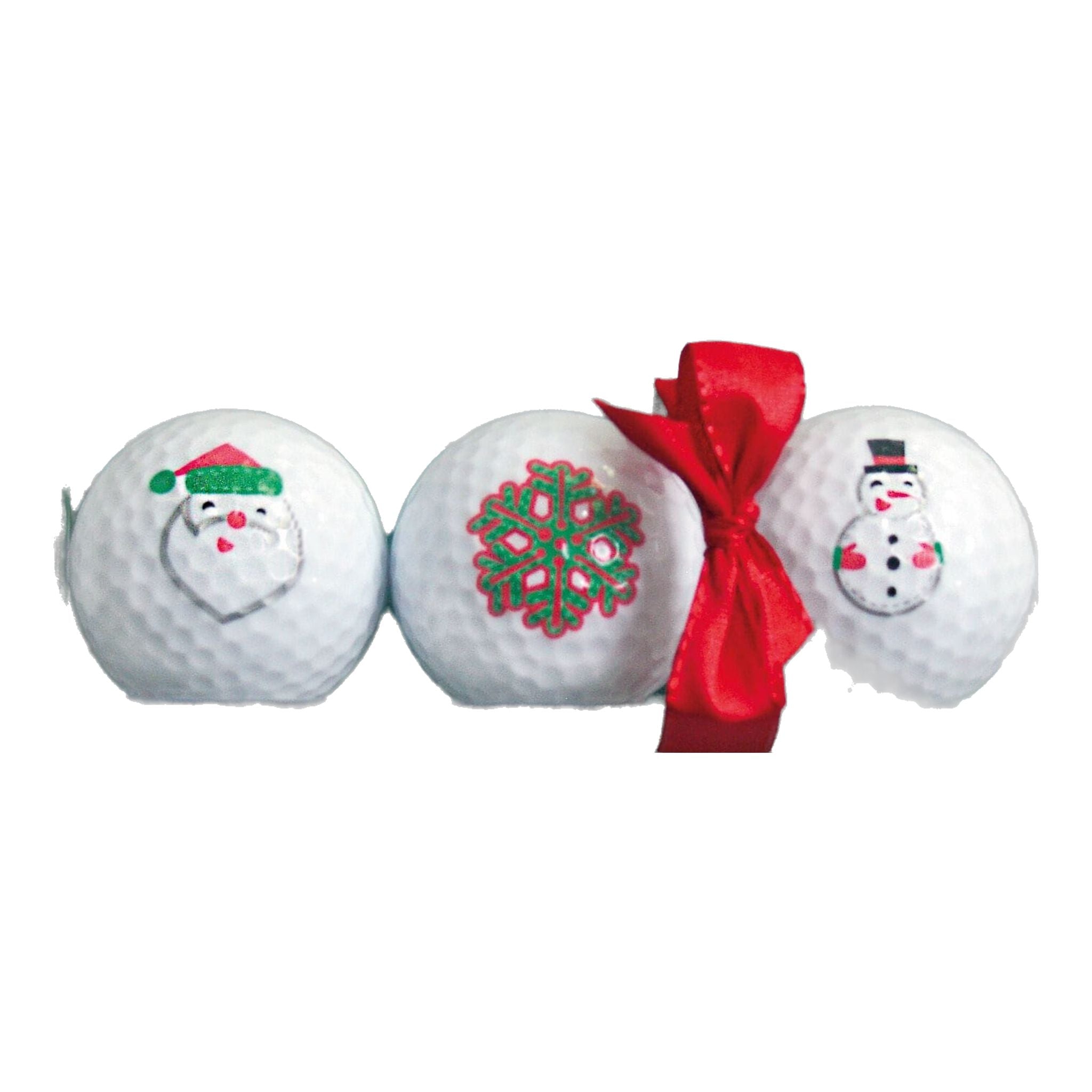 Cadeaux de golf Sportifs Père Noël Flocon de neige Bonhomme de neige (3 balles)