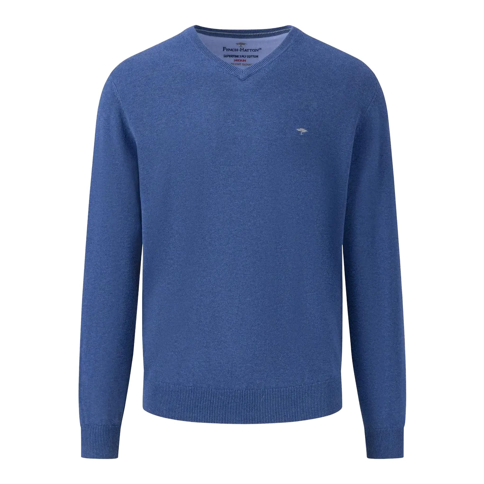 Pull-over à col en V Fynch Hatton pour hommes