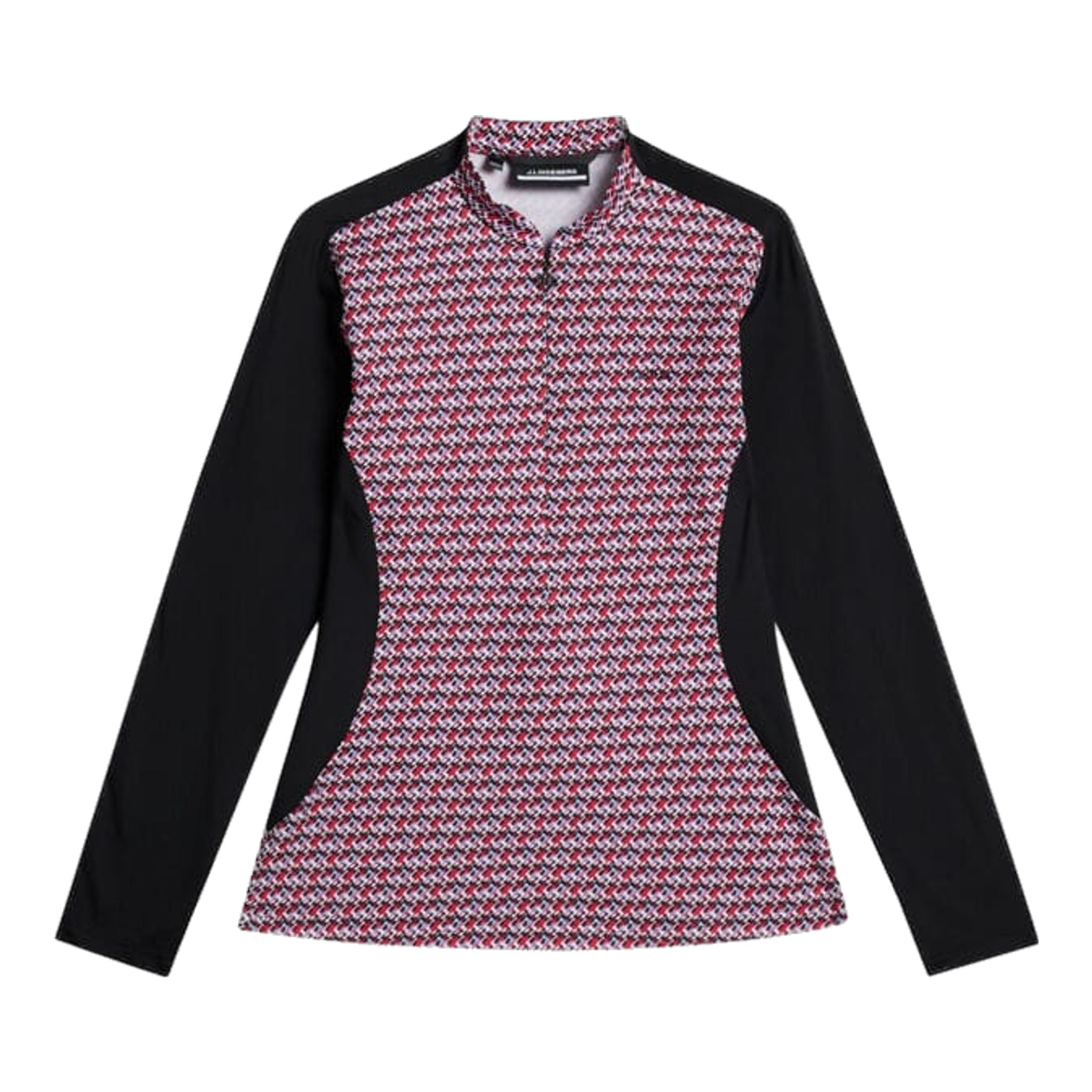 Pull mi-long à demi-zip Marilyn de J. Lindeberg pour femme, noir