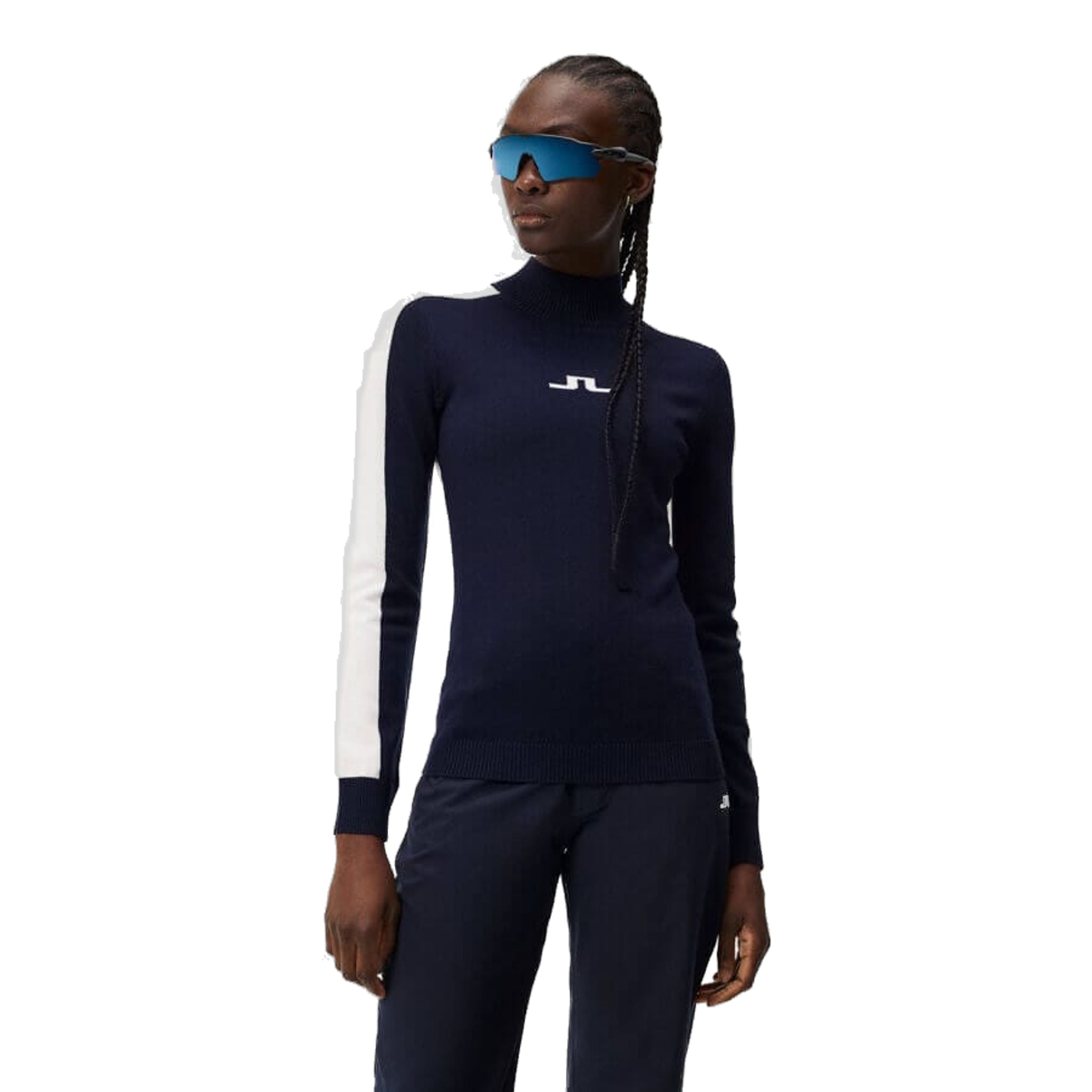 Pull en maille J. Lindeberg Adeline pour femme, bleu marine