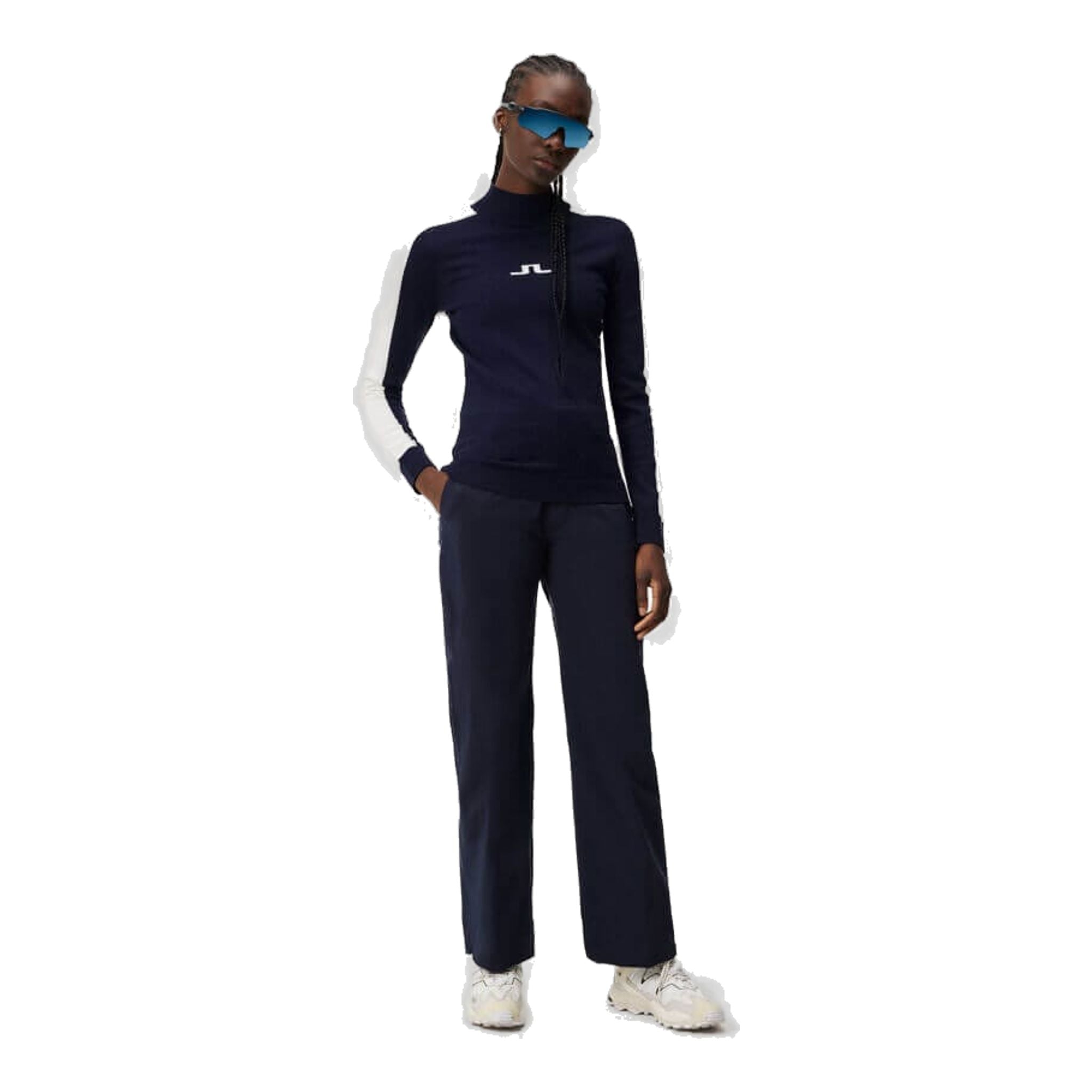 Pull en maille J. Lindeberg Adeline pour femme, bleu marine