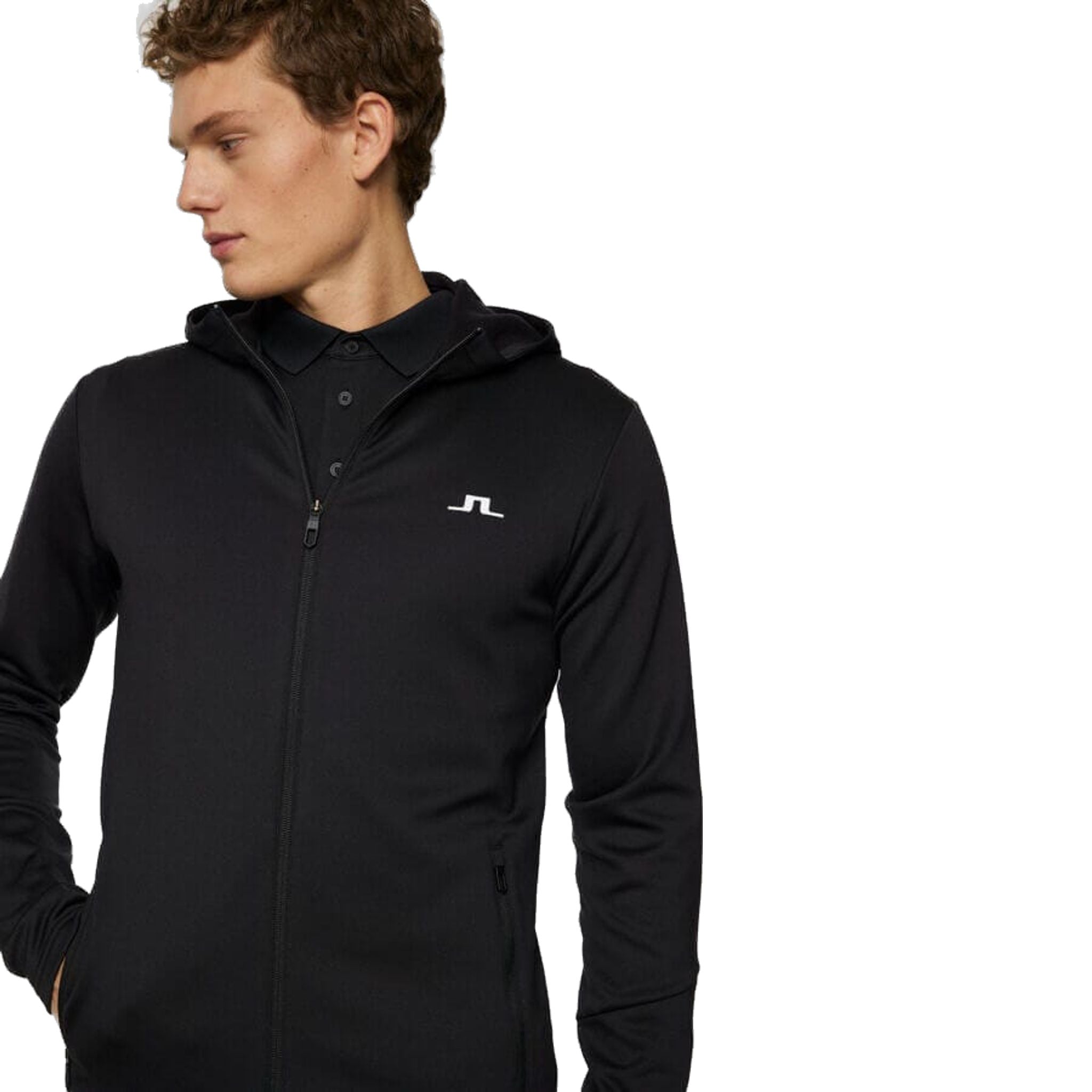 J. Lindeberg Aerial Full Zip Hood Herren