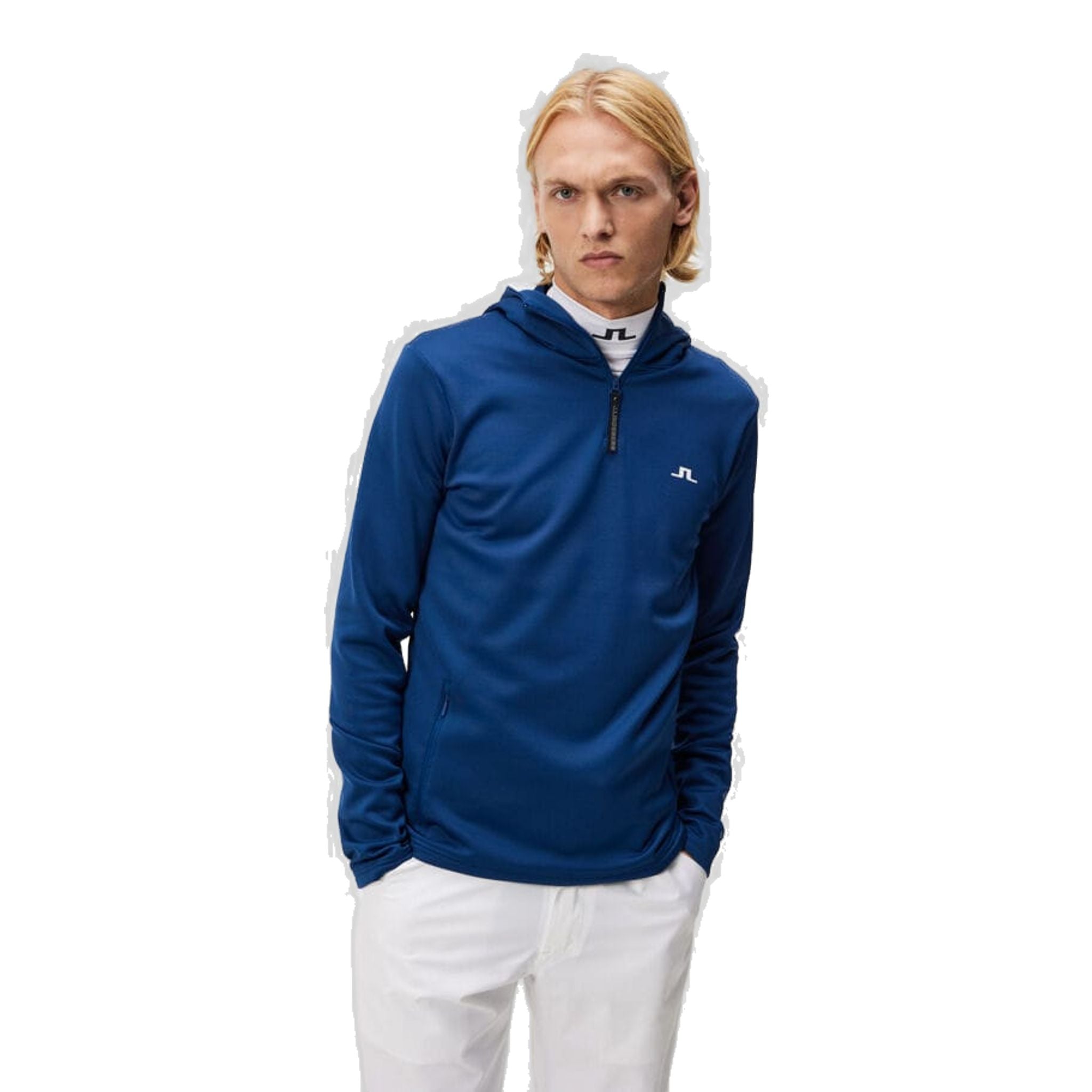 J. Lindeberg Aerial Quarter Hood Hommes Estate Bleu Hommes