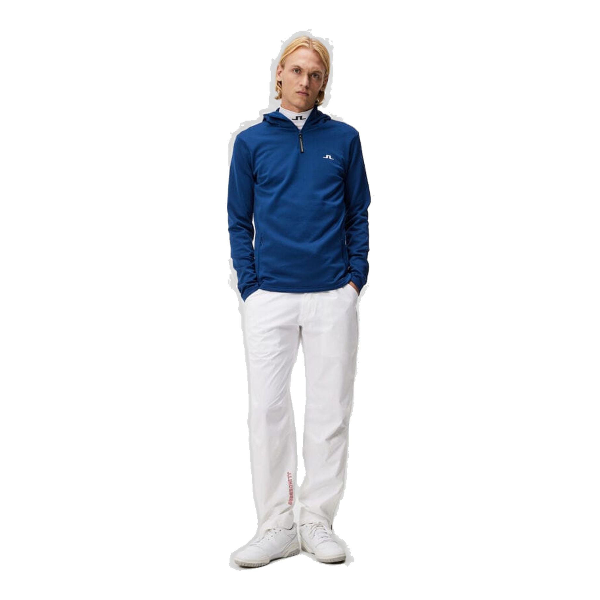 J. Lindeberg Aerial Quarter Hood Hommes Estate Bleu Hommes
