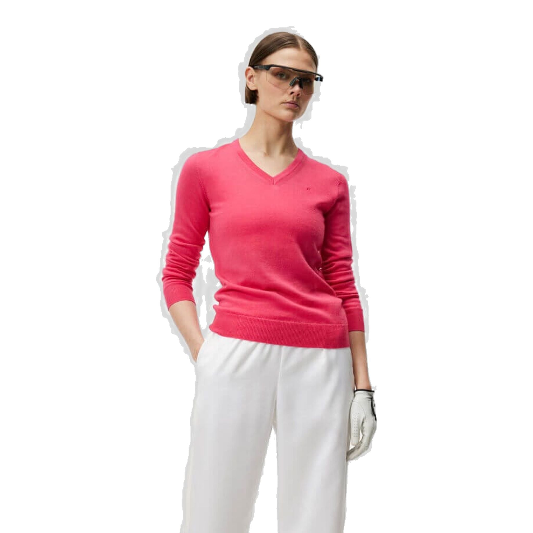 Pull en maille J. Lindeberg Amaya Azalée Femme