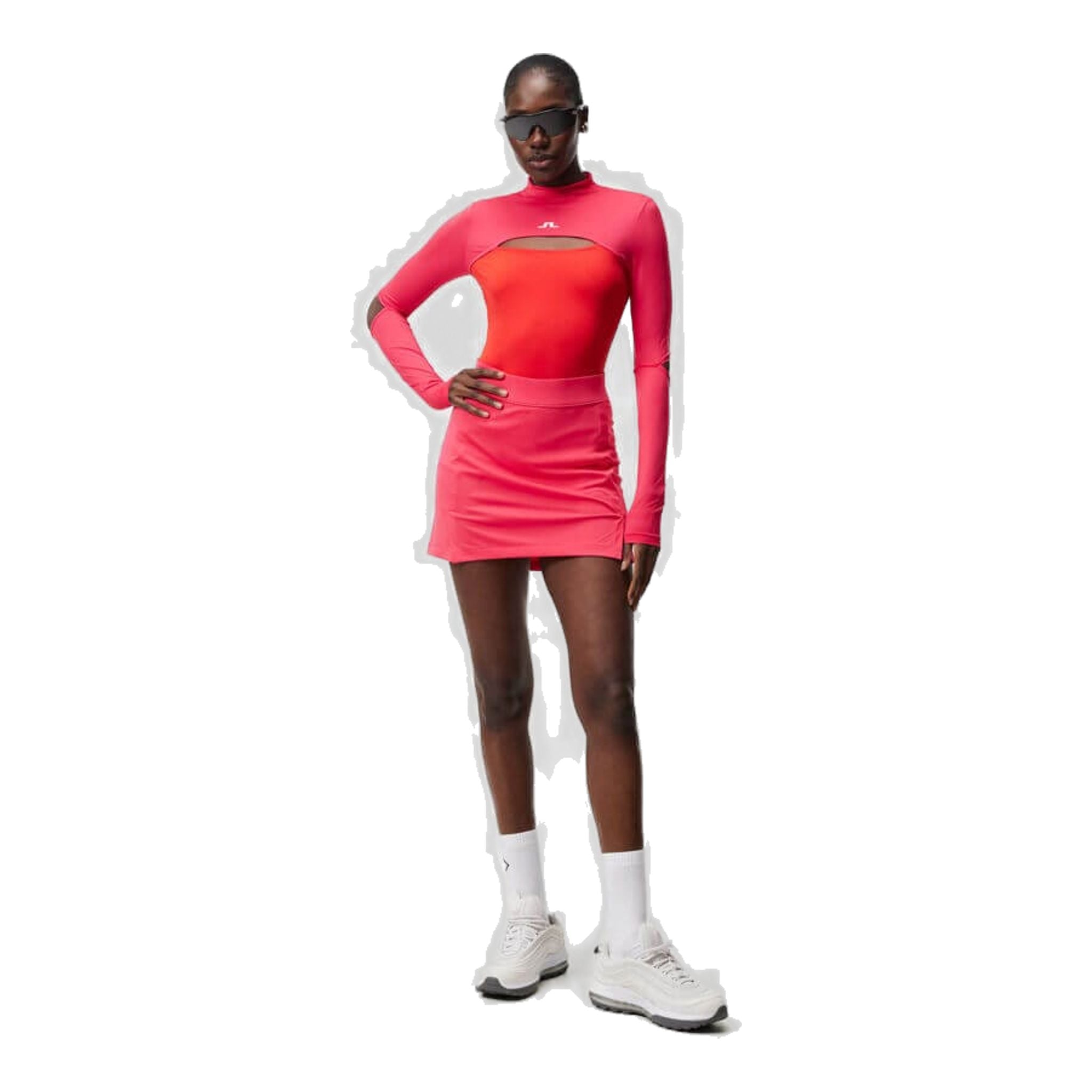 Jupe mi-longue J. Lindeberg Amelie pour femmes Azalée