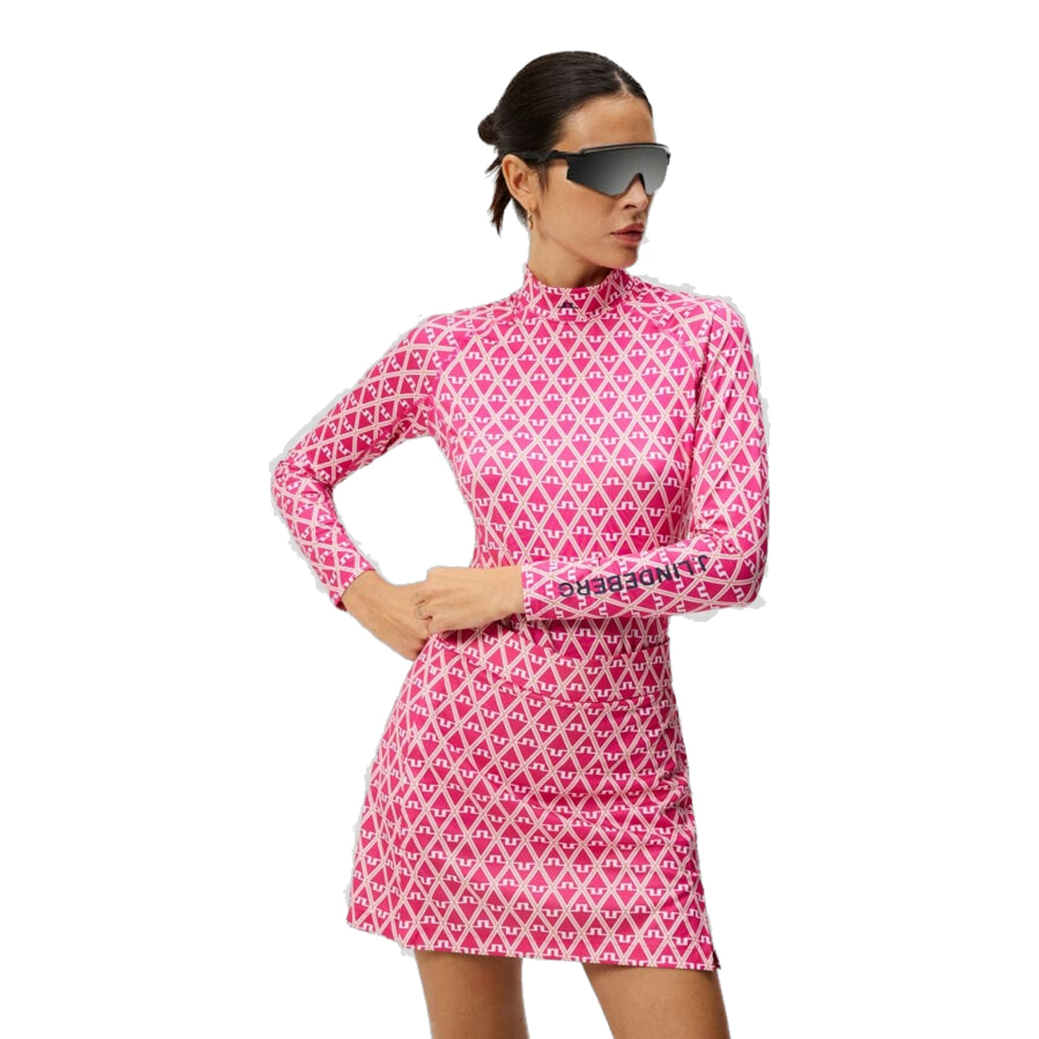 Haut de compression doux imprimé Asa de J. Lindeberg pour femmes