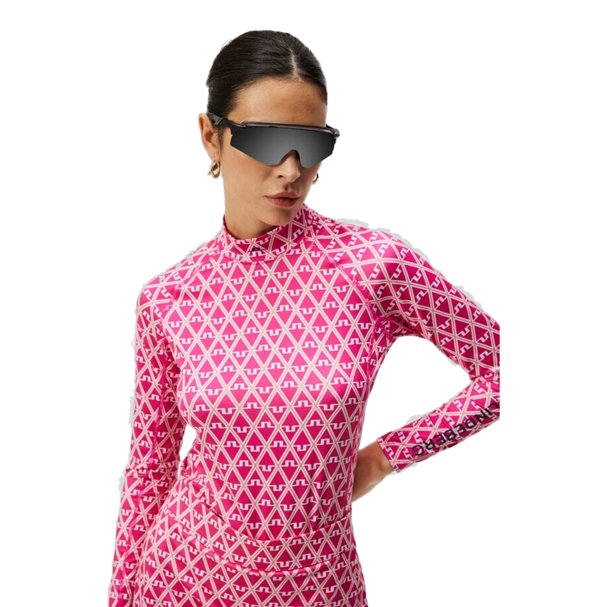 Haut de compression doux imprimé Asa de J. Lindeberg pour femmes