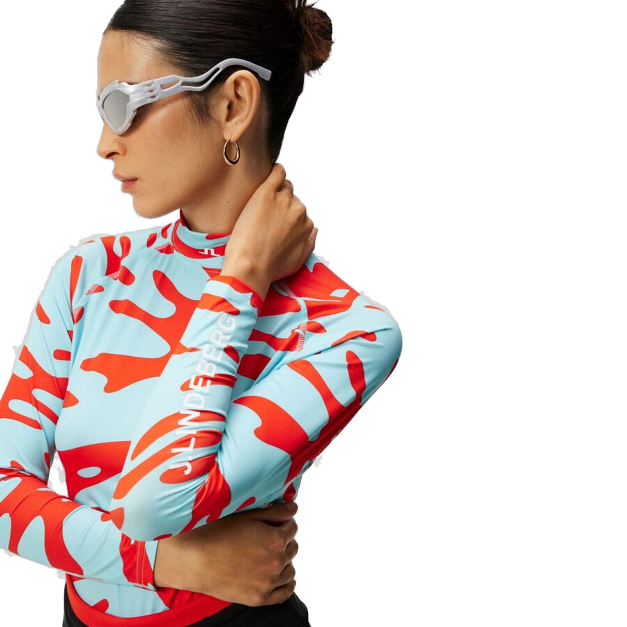 Haut de compression doux imprimé Asa de J. Lindeberg pour femmes