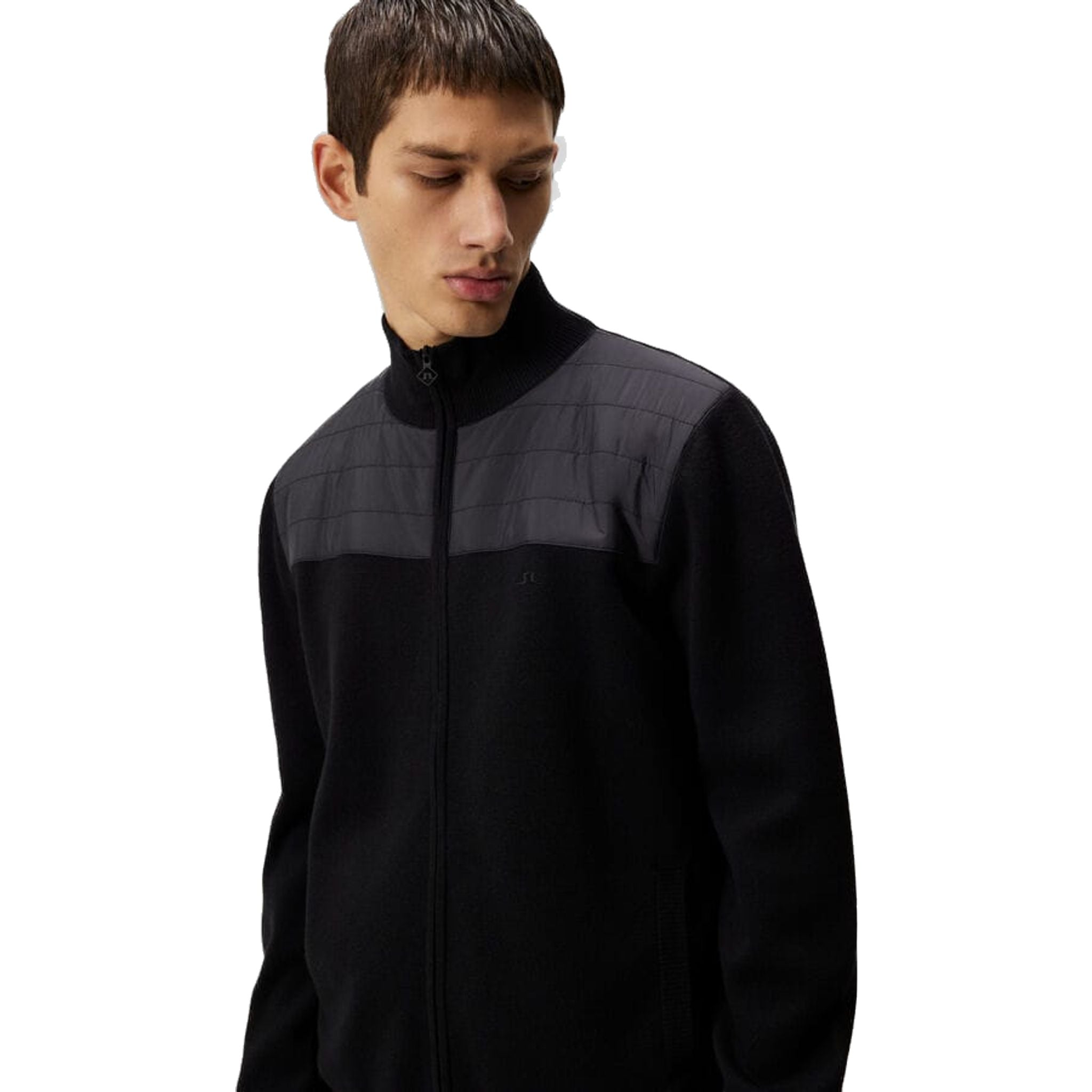 J. Lindeberg Bridge Pull hybride tricoté pour hommes