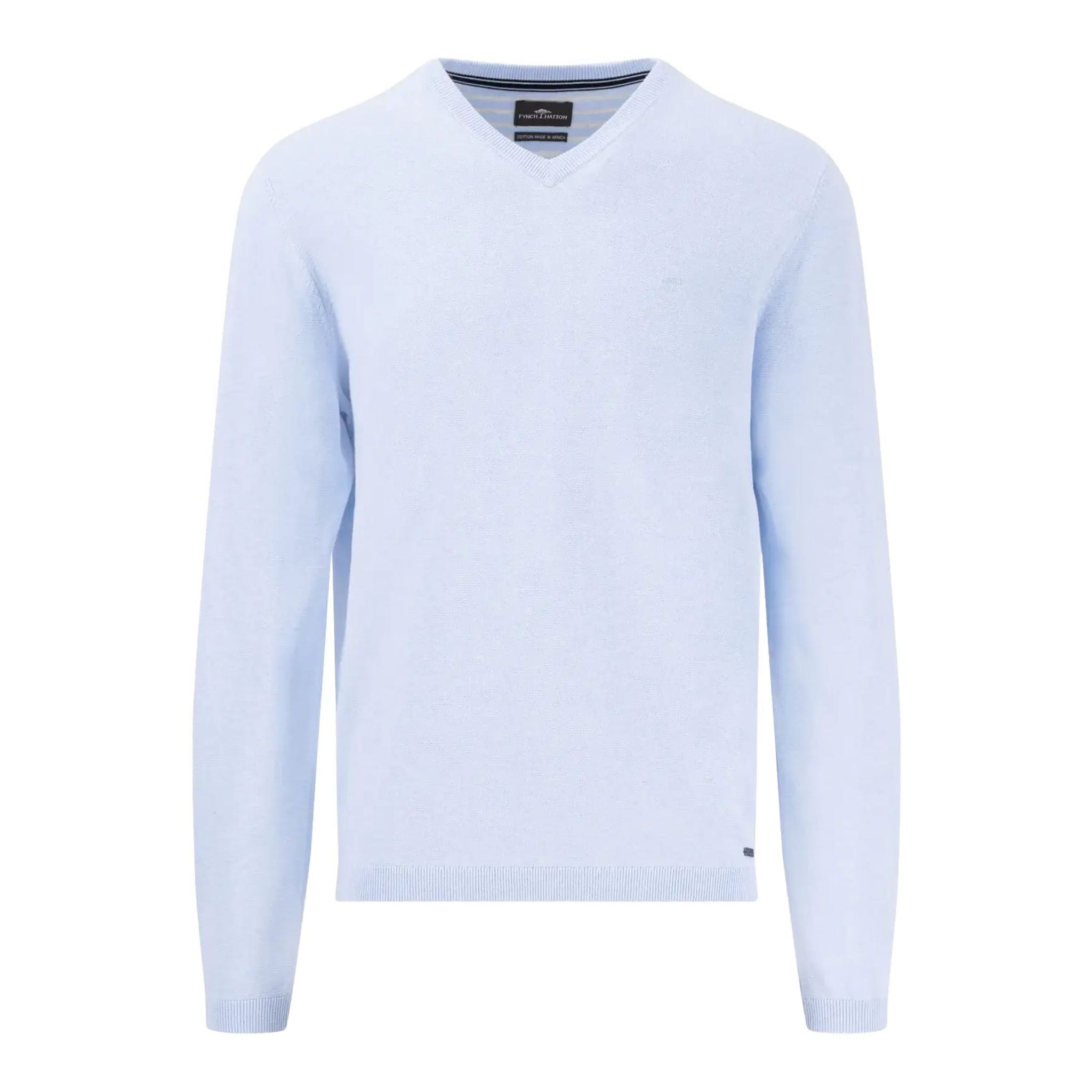 T-shirt Fynch Hatton Air Cotton à col en V pour hommes