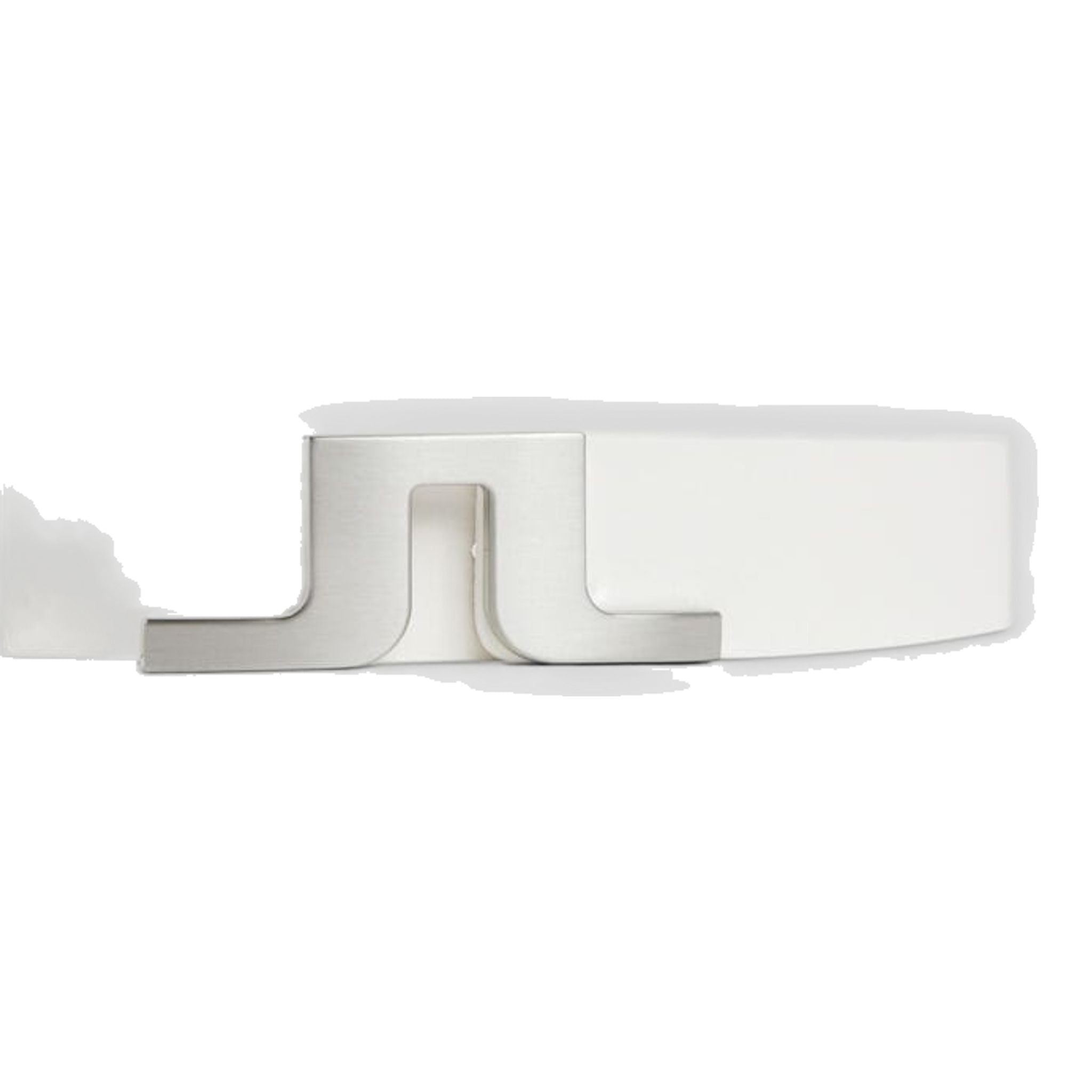 Ceinture en cuir J. Lindeberg Bridger pour homme, blanche