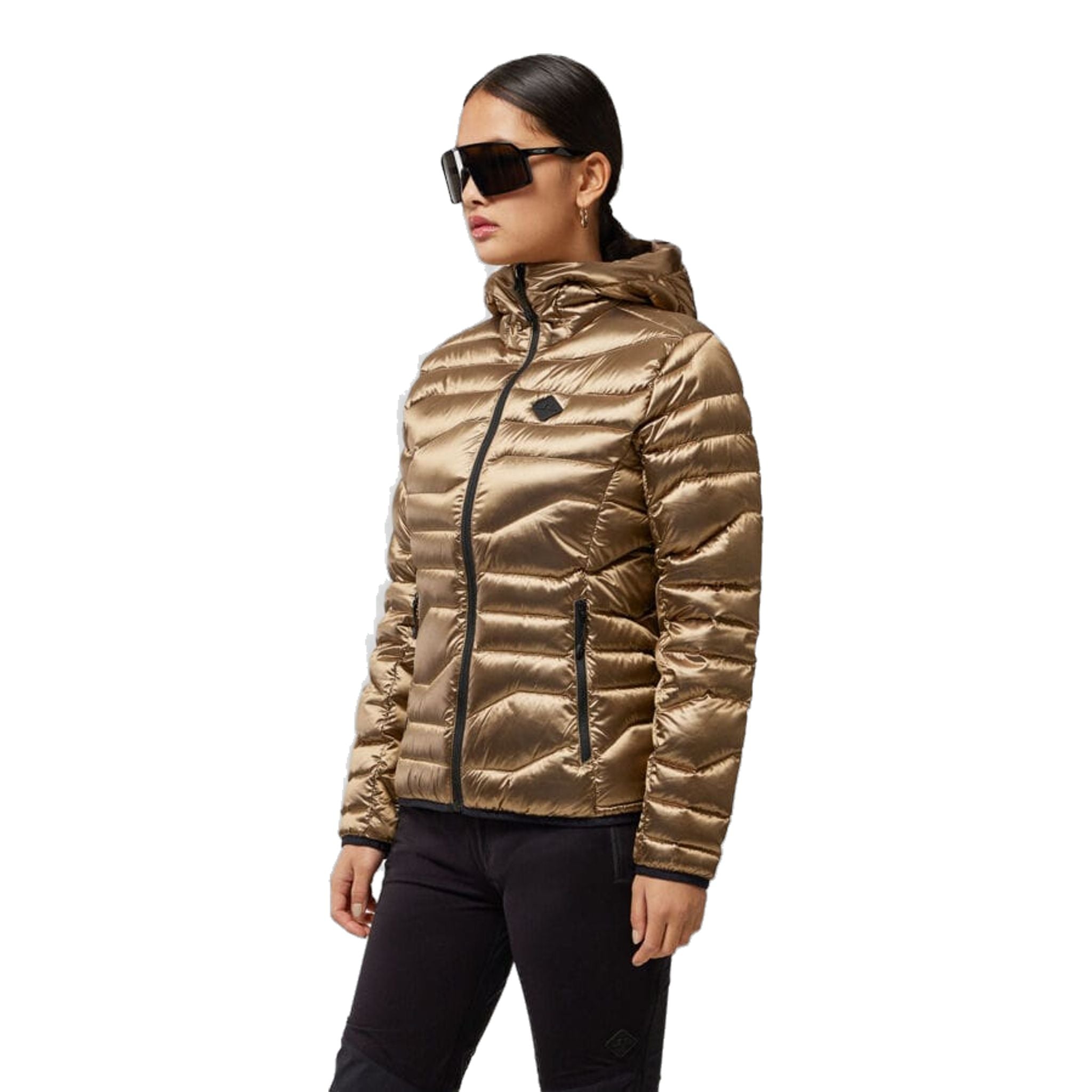 J. Lindeberg Cliff Golf Doudoune de golf légère à capuche Tiger Bro pour femme