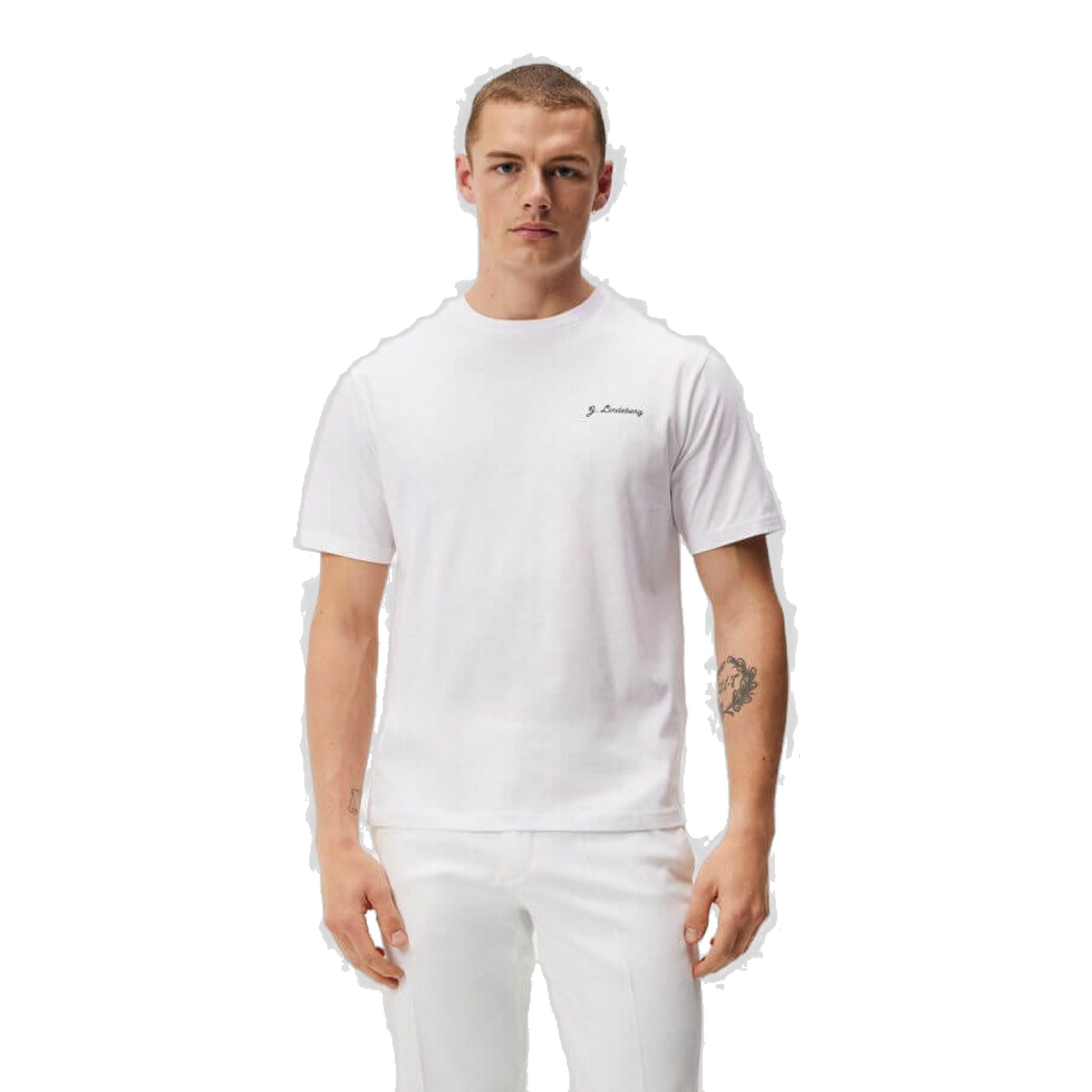T-shirt blanc pour homme J. Lindeberg Dale