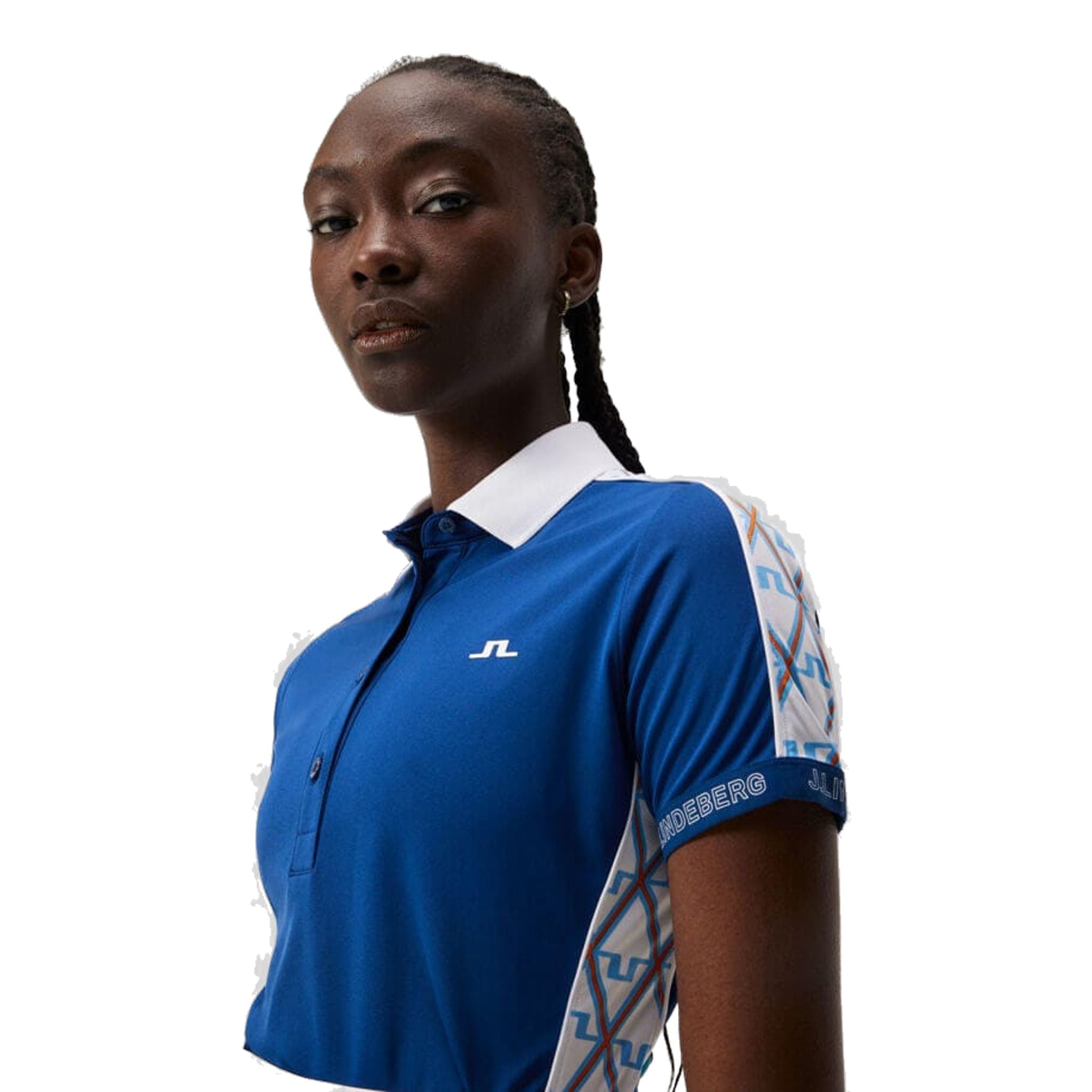 J. Lindeberg Damai Polo Femme Estate Bleu Femme