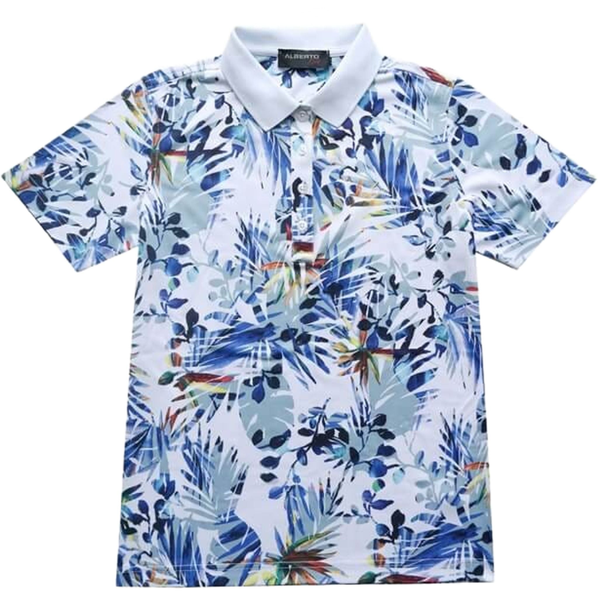 Alberto June Hawaii Print Polo Herren
