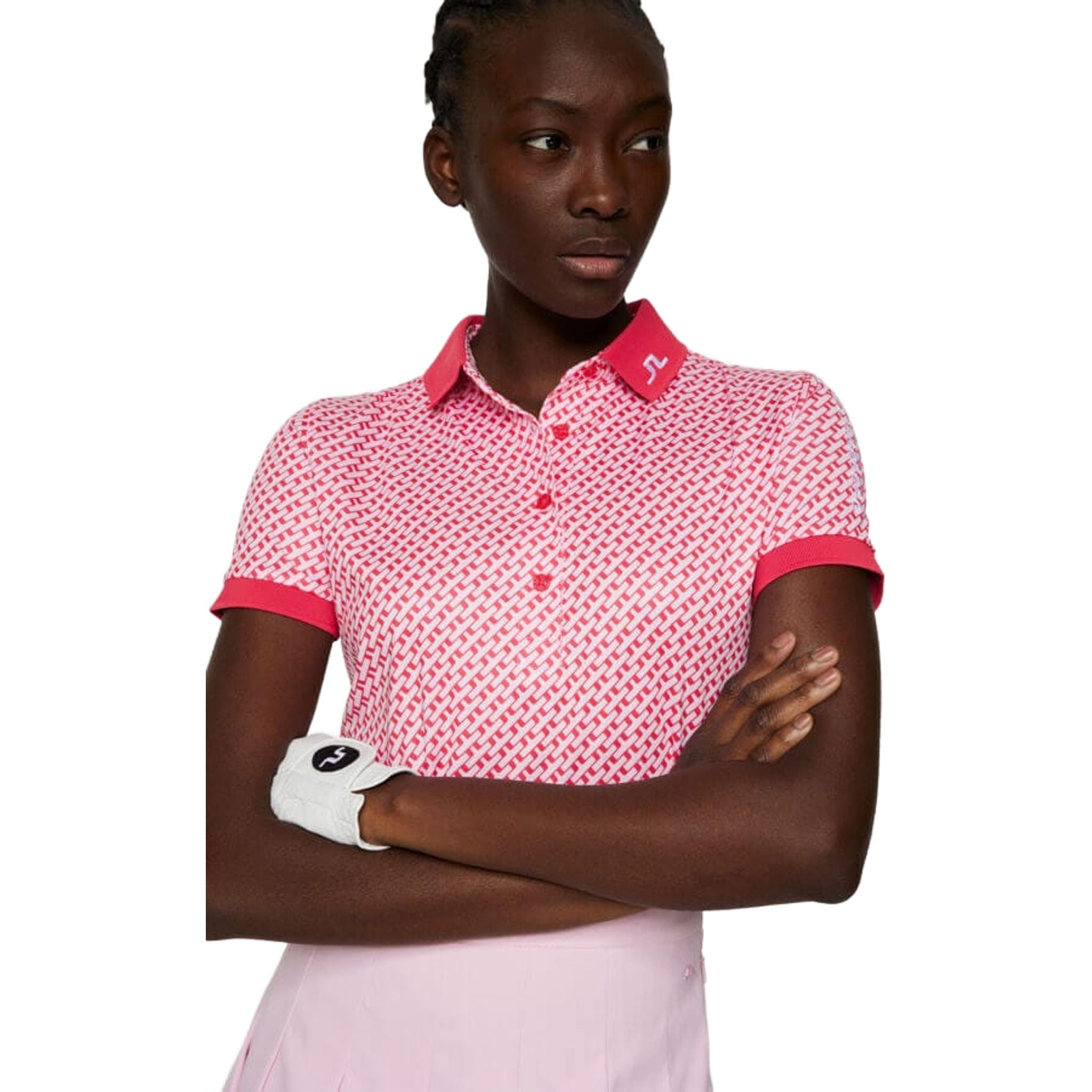 Polo J. Lindeberg Tour Tech Print Femme